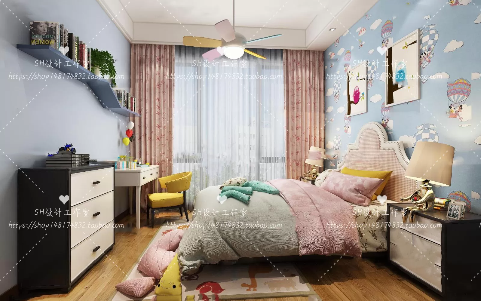 CHILDREN ROOM 3D SCENES – VRAY RENDER – 318