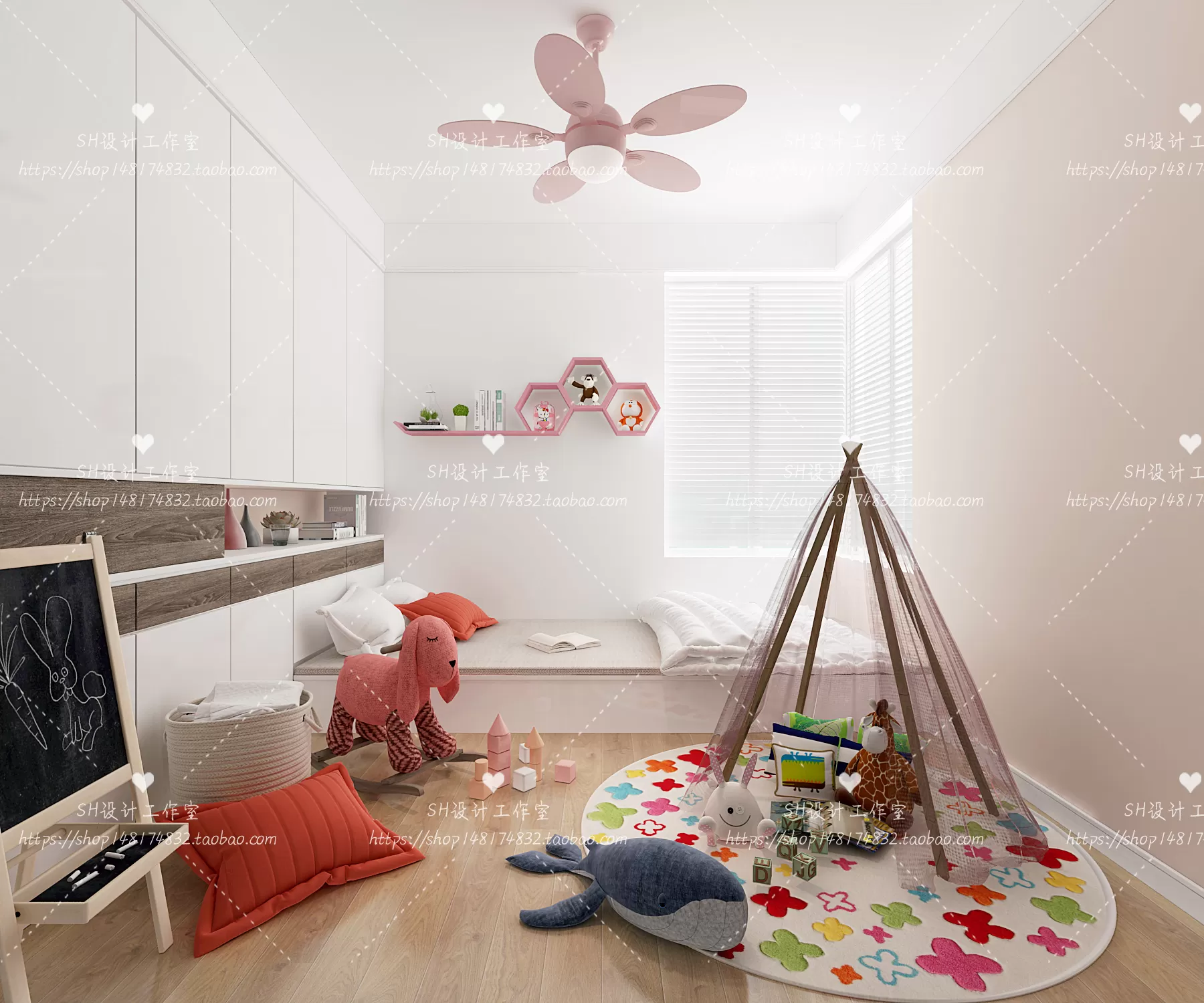 CHILDREN ROOM 3D SCENES – VRAY RENDER – 319