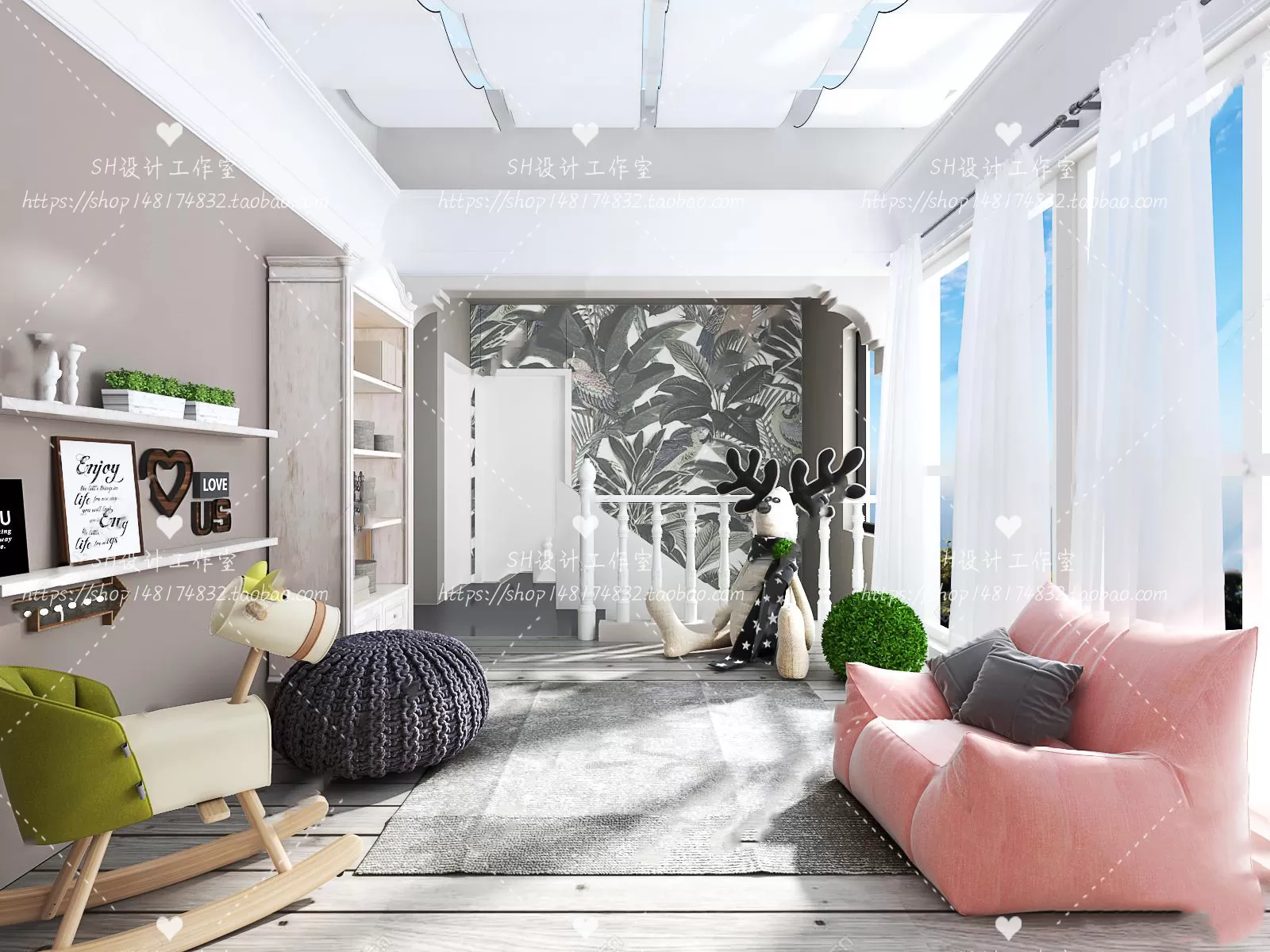 CHILDREN ROOM 3D SCENES – VRAY RENDER – 320