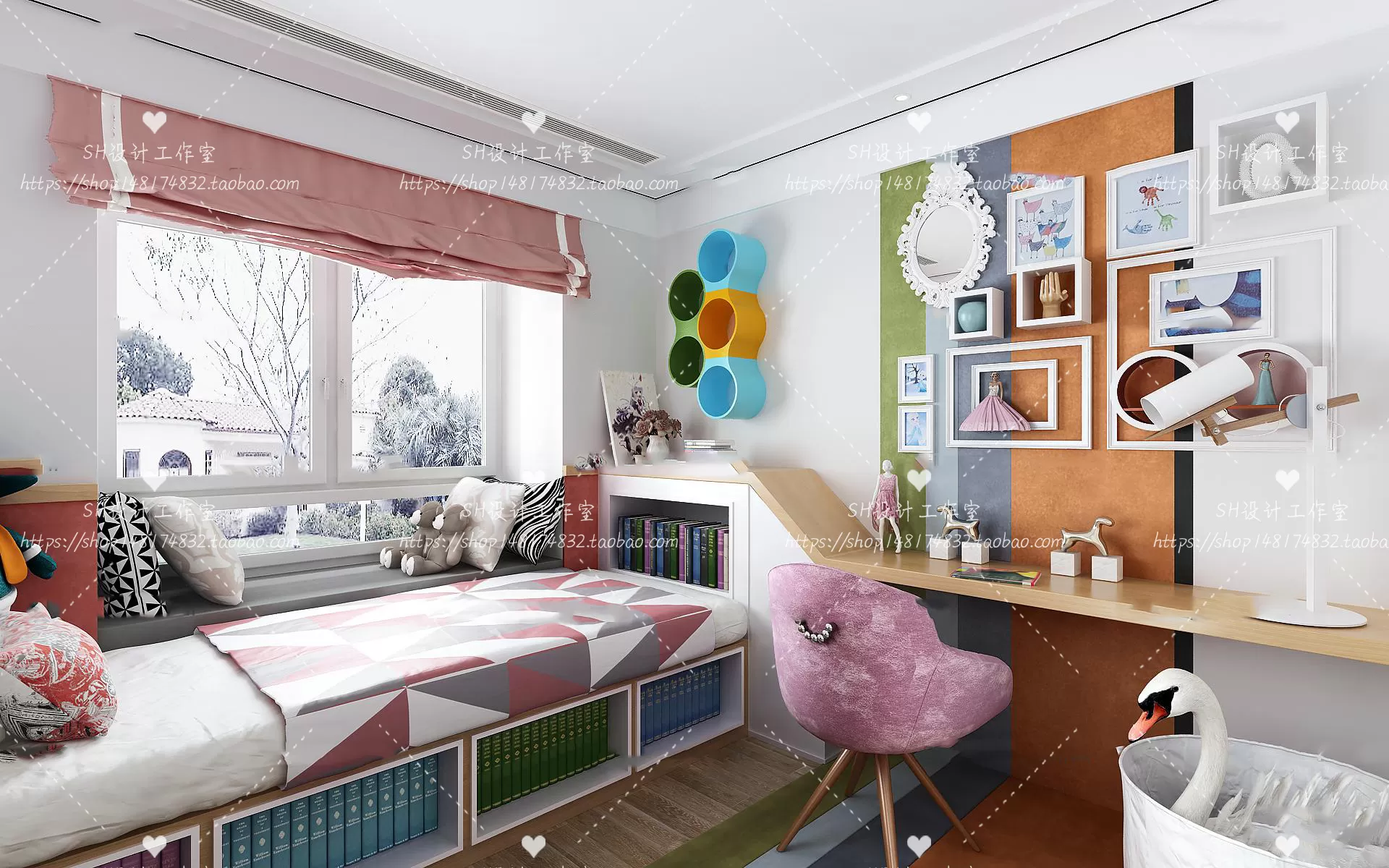 CHILDREN ROOM 3D SCENES – VRAY RENDER – 322
