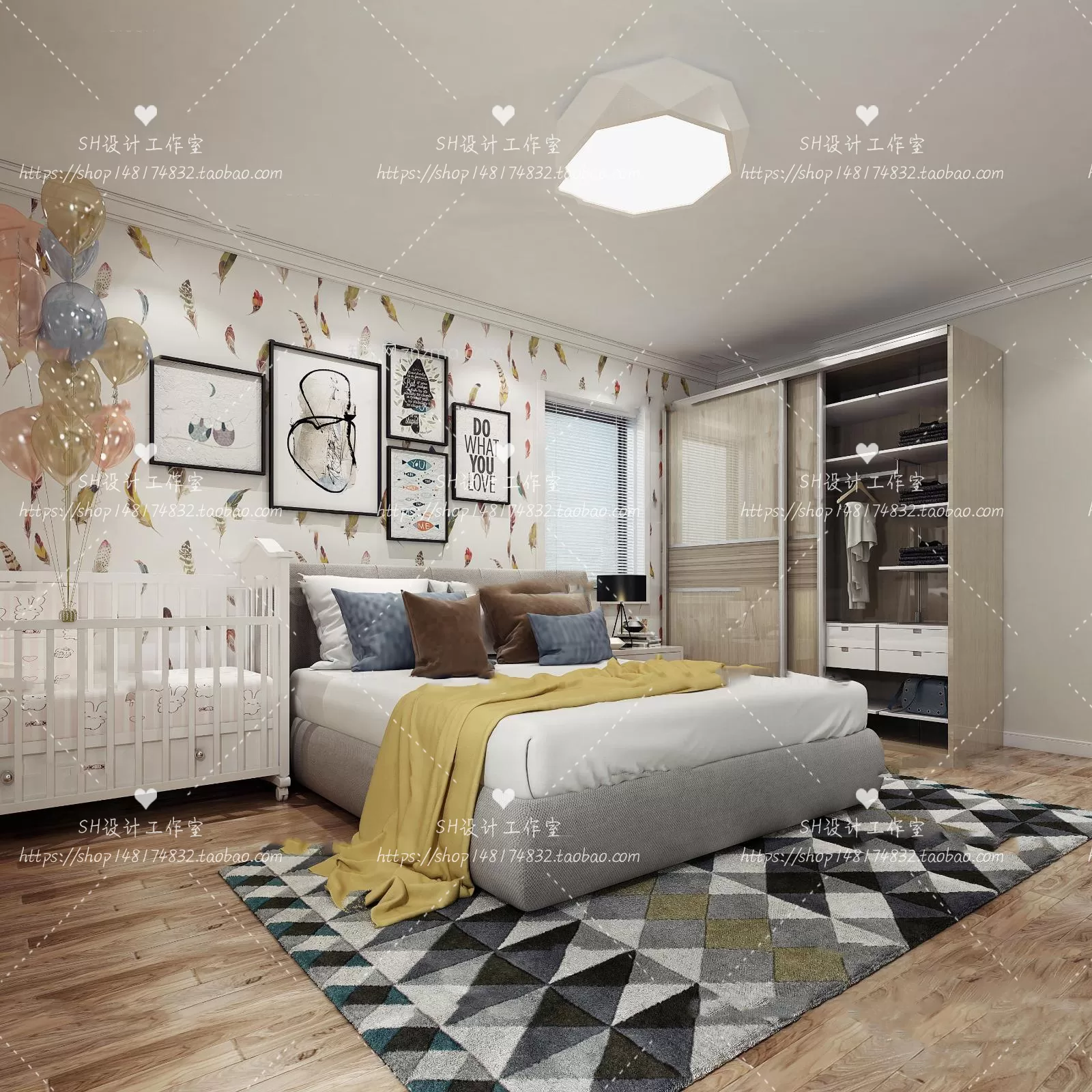 CHILDREN ROOM 3D SCENES – VRAY RENDER – 330
