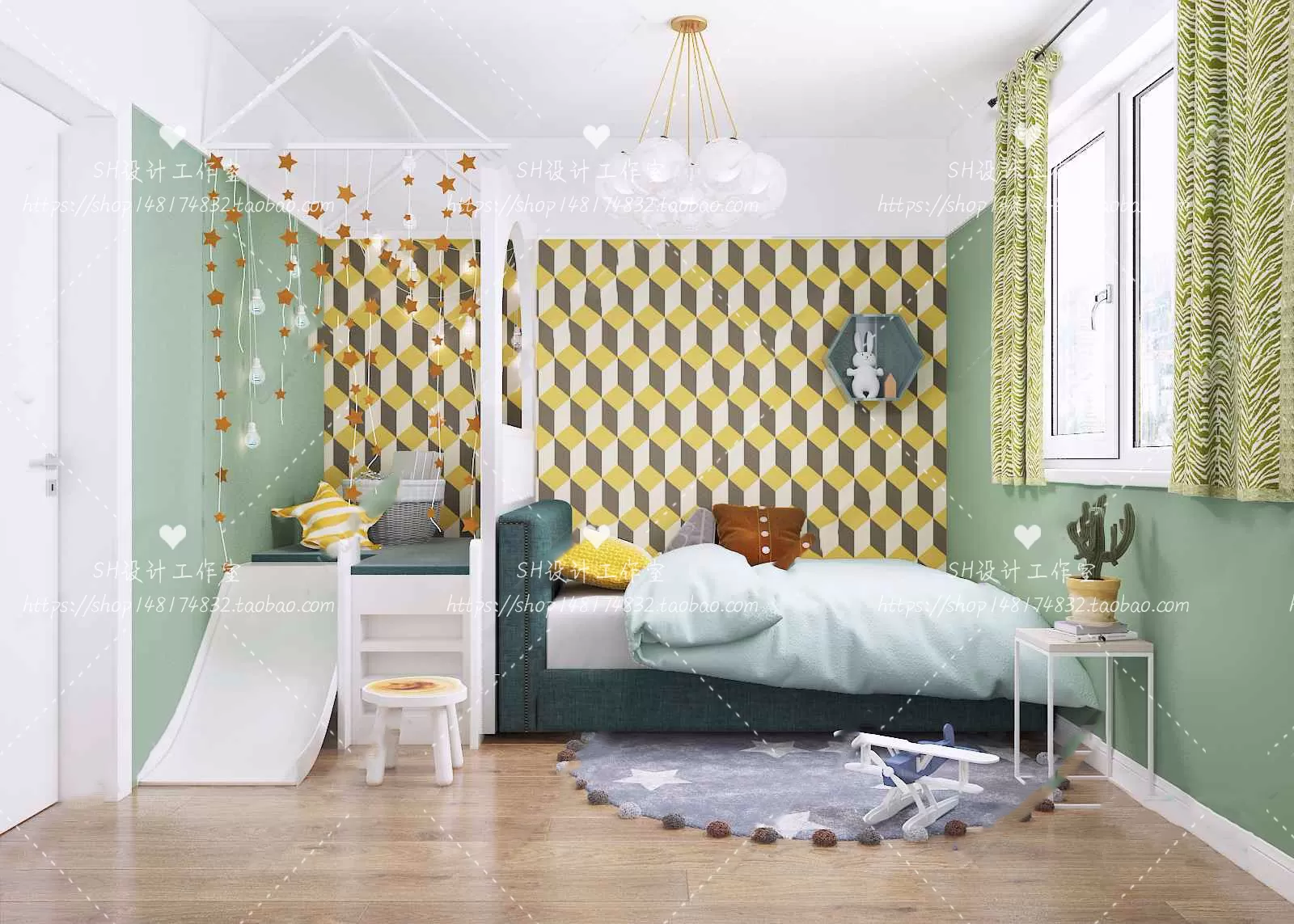 CHILDREN ROOM 3D SCENES – VRAY RENDER – 331