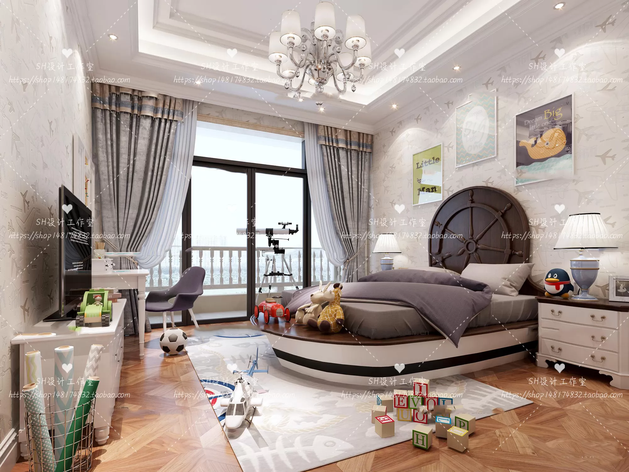 CHILDREN ROOM 3D SCENES – VRAY RENDER – 335