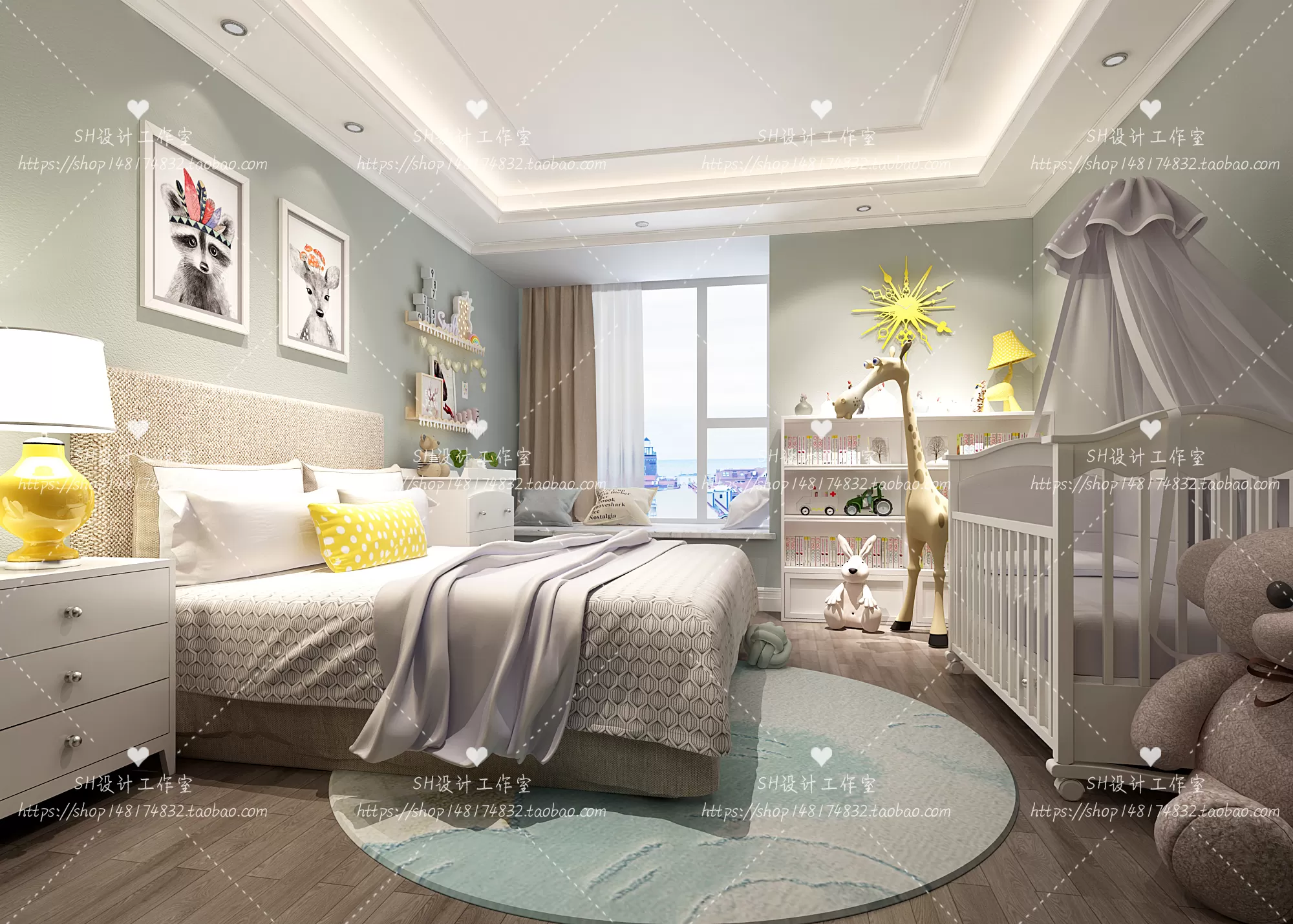 CHILDREN ROOM 3D SCENES – VRAY RENDER – 337