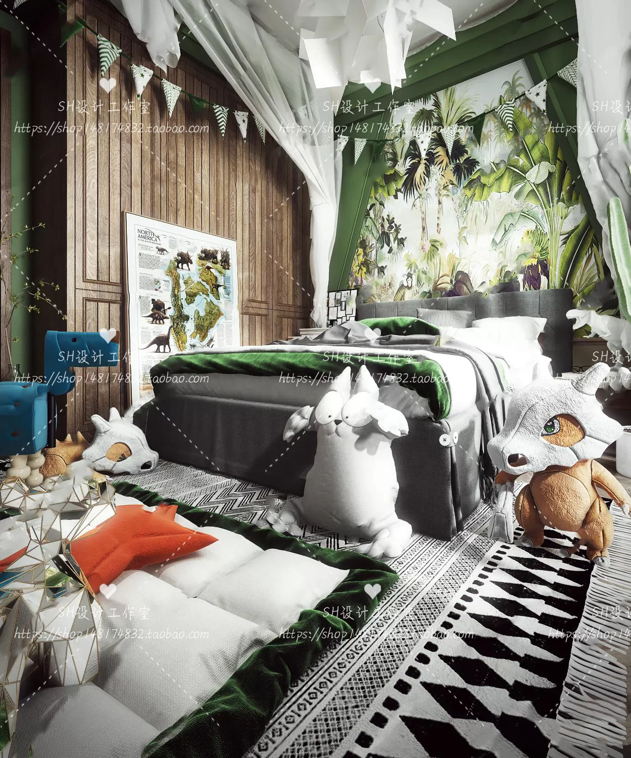 CHILDREN ROOM 3D SCENES – VRAY RENDER – 339