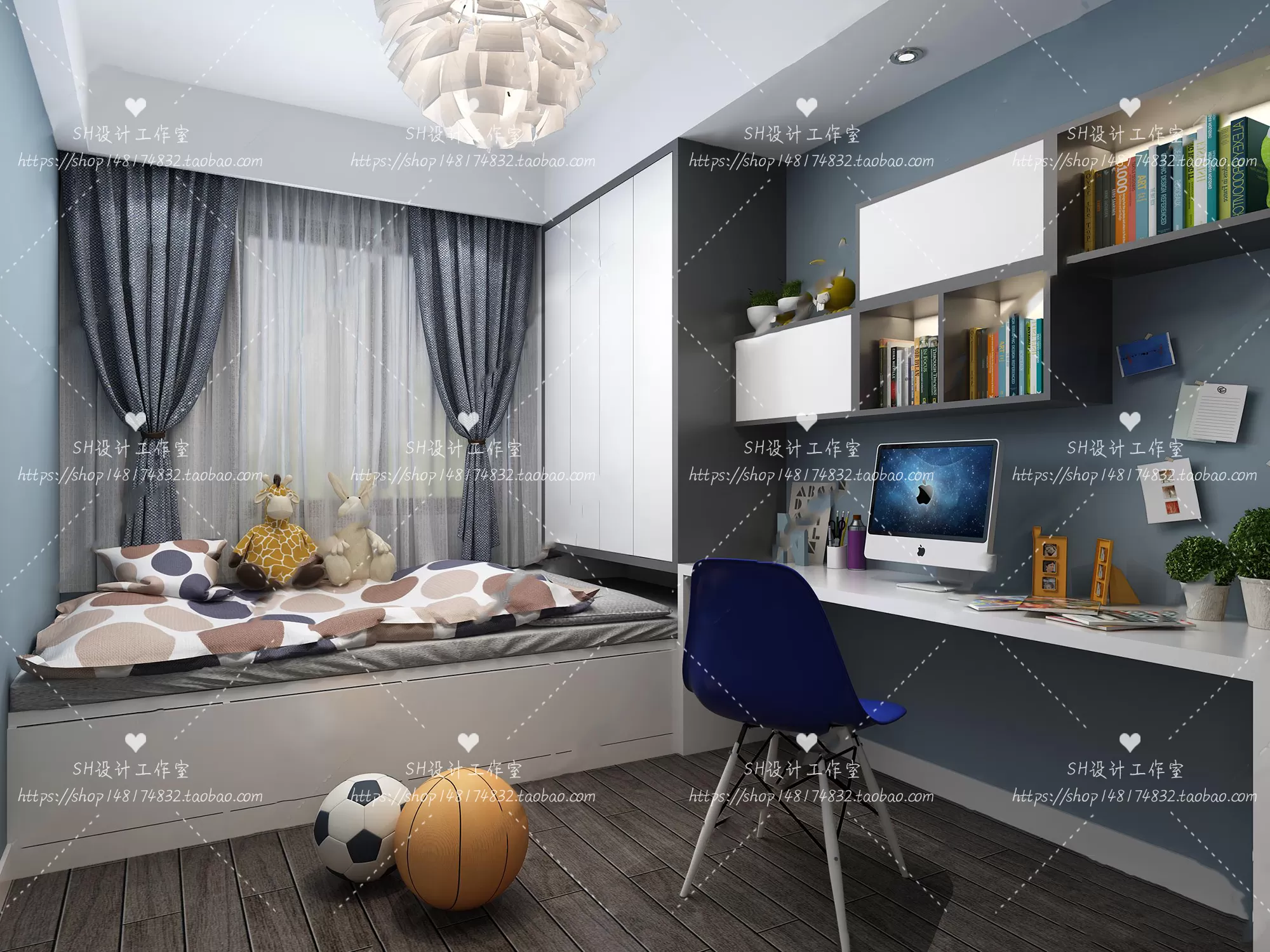 CHILDREN ROOM 3D SCENES – VRAY RENDER – 340
