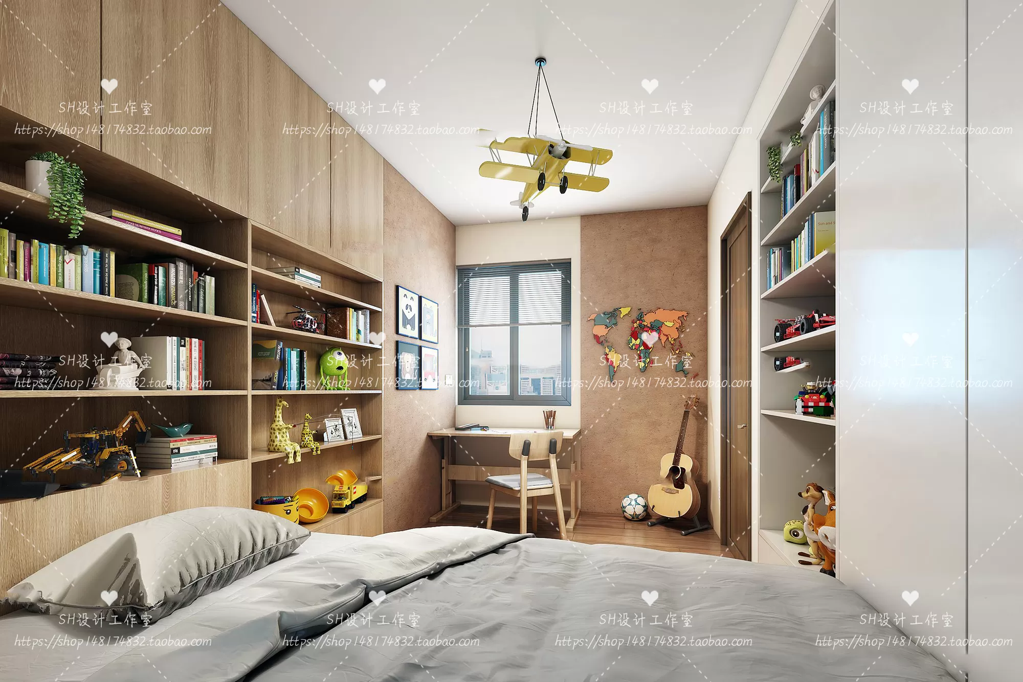 CHILDREN ROOM 3D SCENES – VRAY RENDER – 341