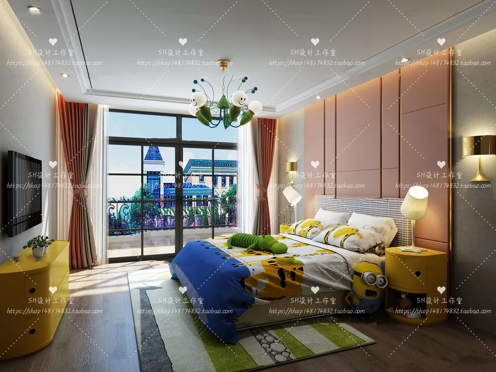 CHILDREN ROOM 3D SCENES – VRAY RENDER – 342
