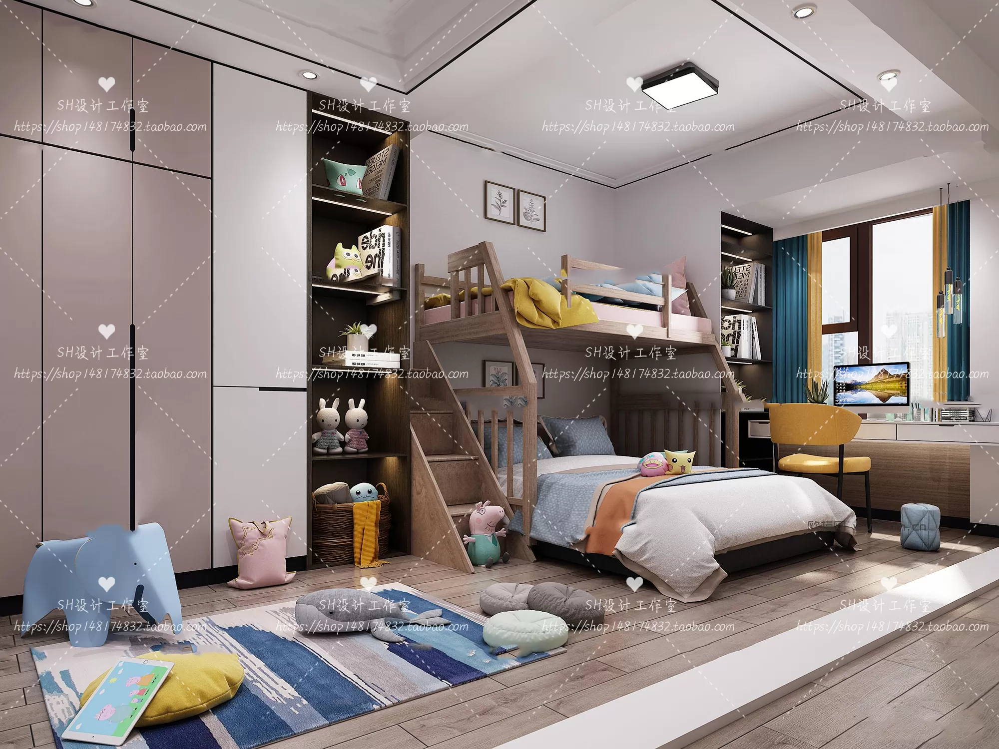 CHILDREN ROOM 3D SCENES – VRAY RENDER – 343