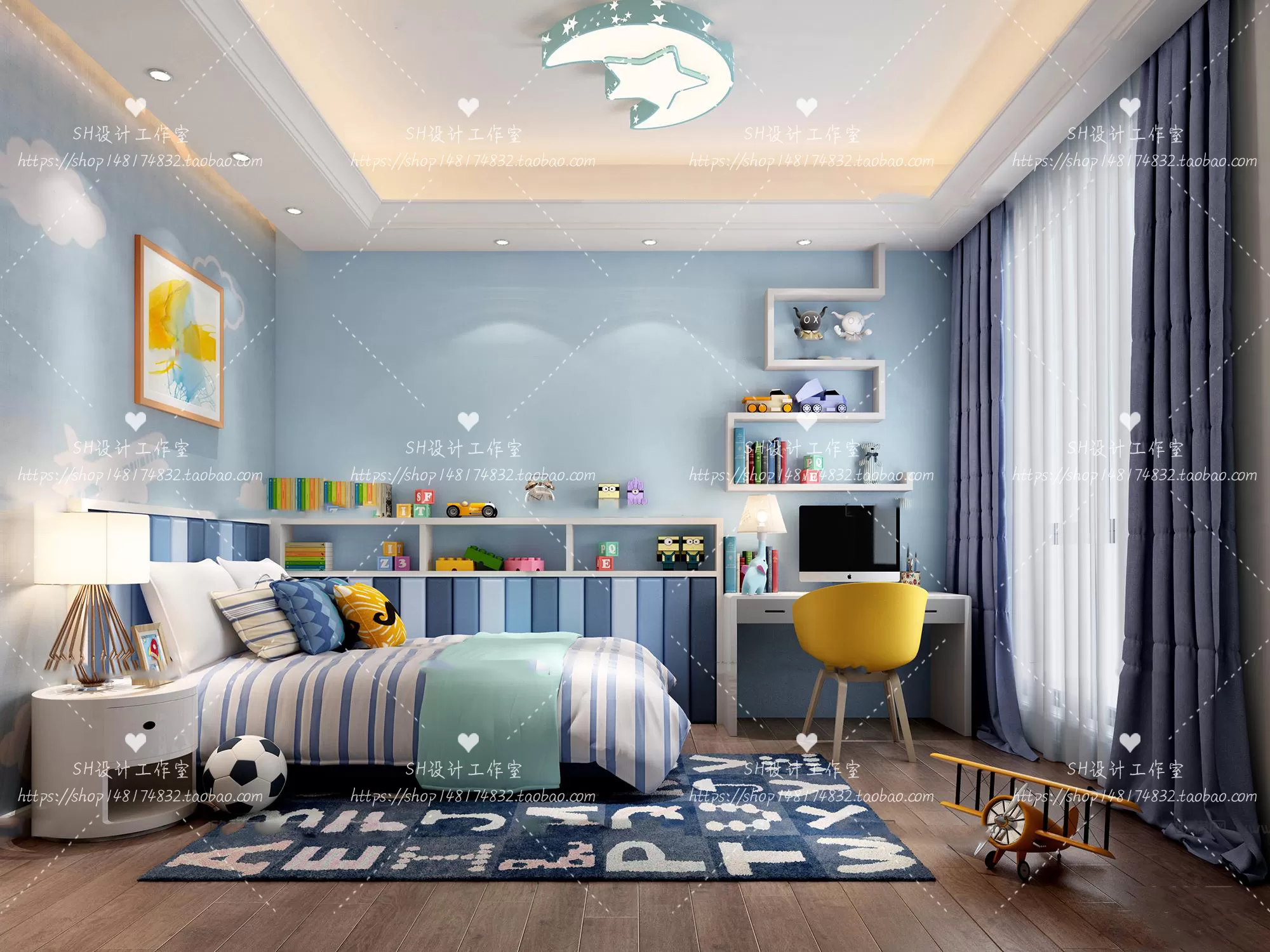 CHILDREN ROOM 3D SCENES – VRAY RENDER – 344