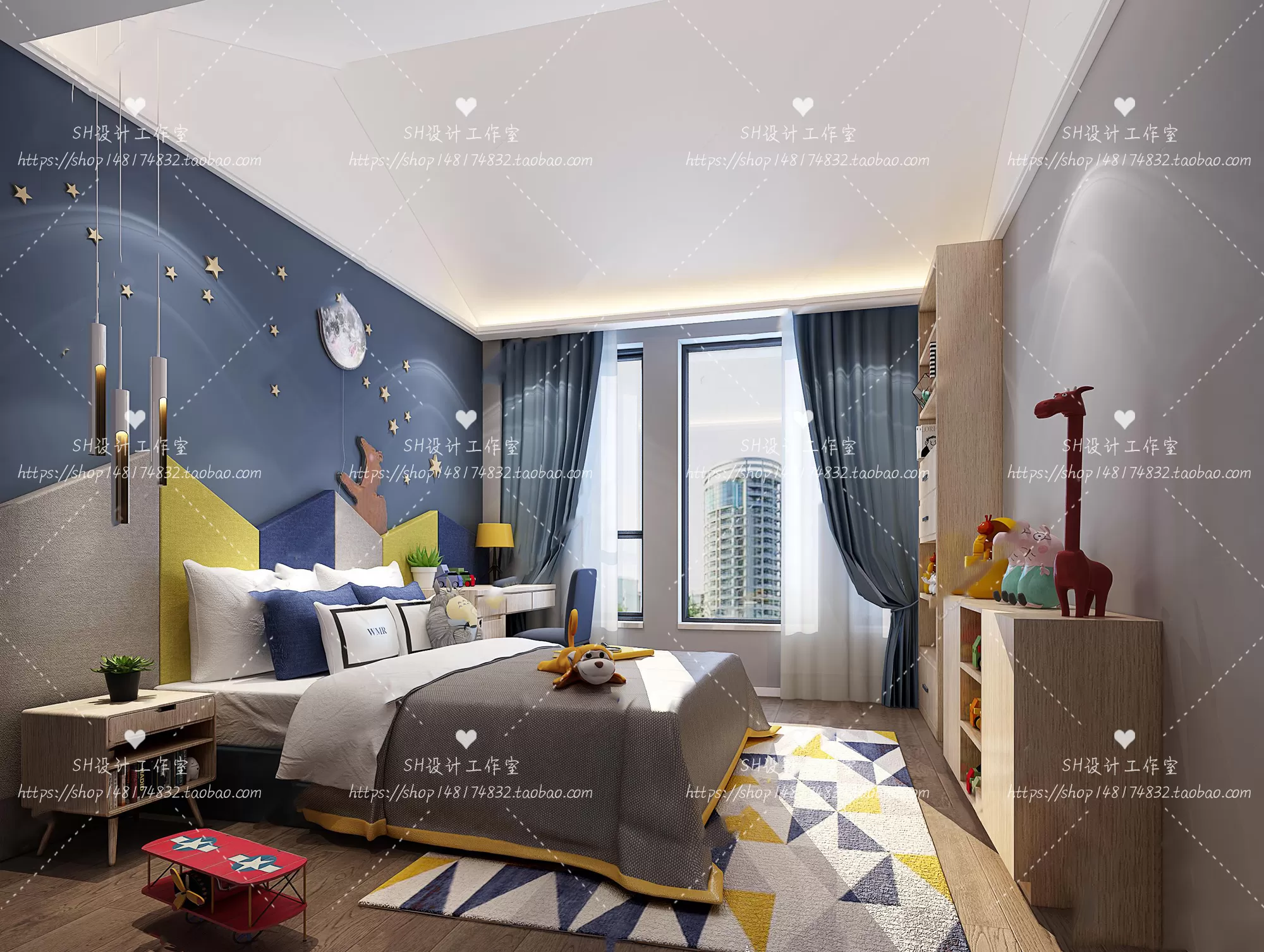CHILDREN ROOM 3D SCENES – VRAY RENDER – 351