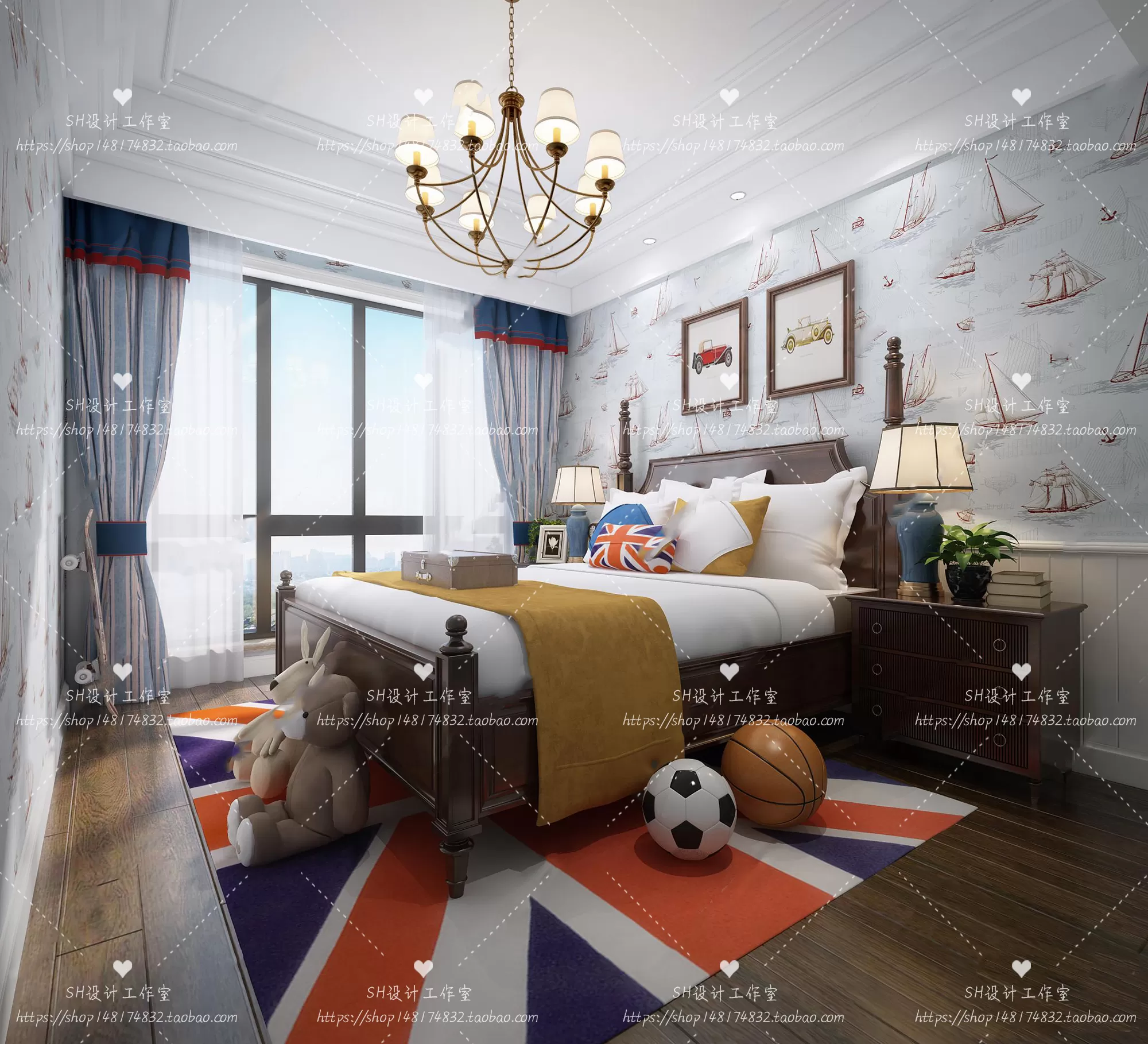 CHILDREN ROOM 3D SCENES – VRAY RENDER – 353