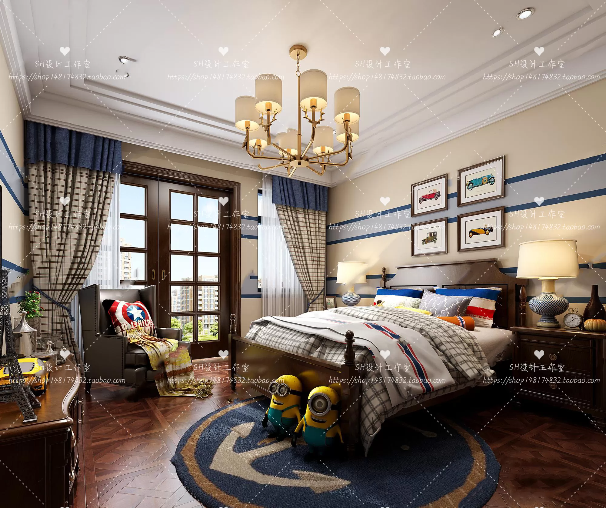 CHILDREN ROOM 3D SCENES – VRAY RENDER – 355