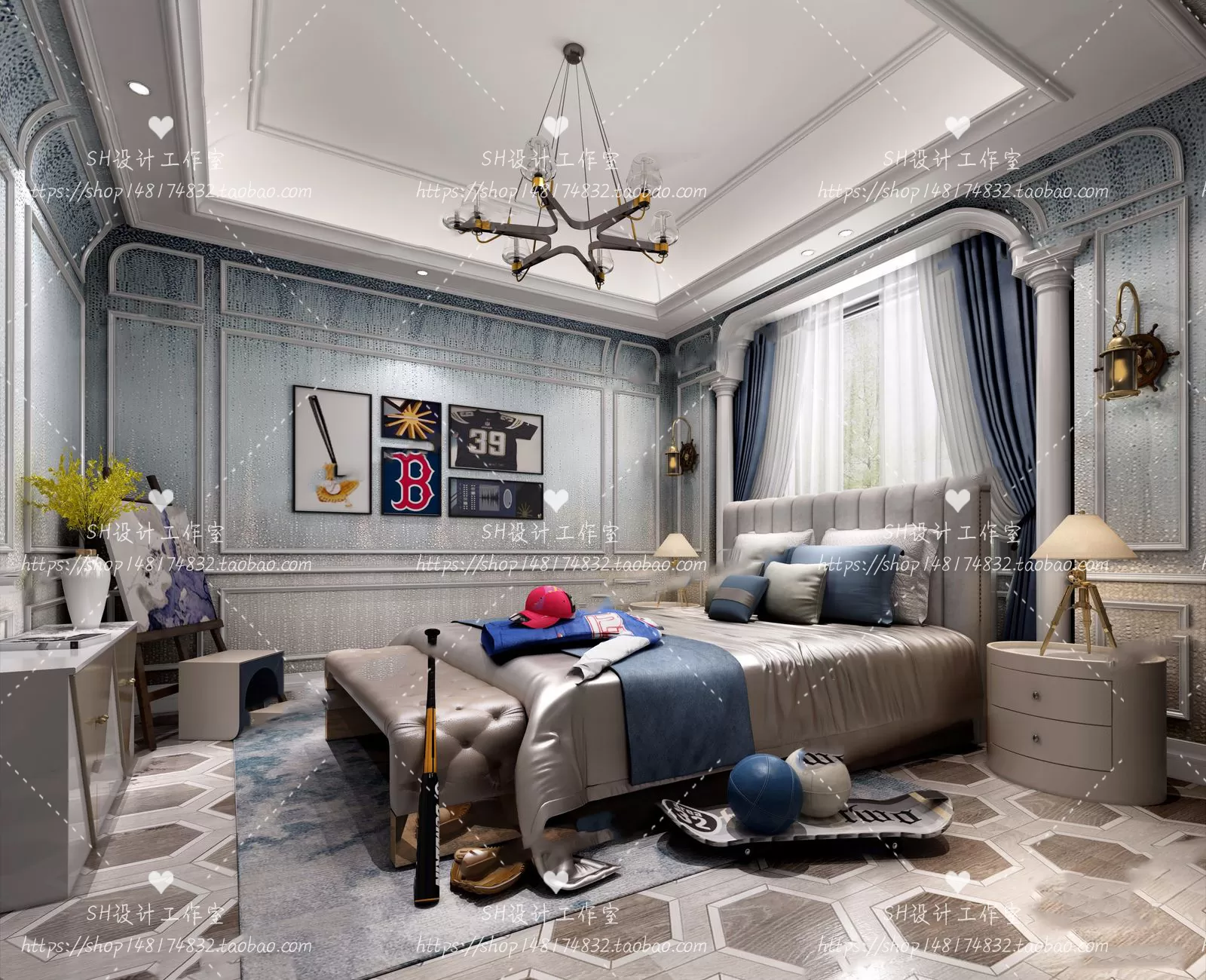 CHILDREN ROOM 3D SCENES – VRAY RENDER – 356