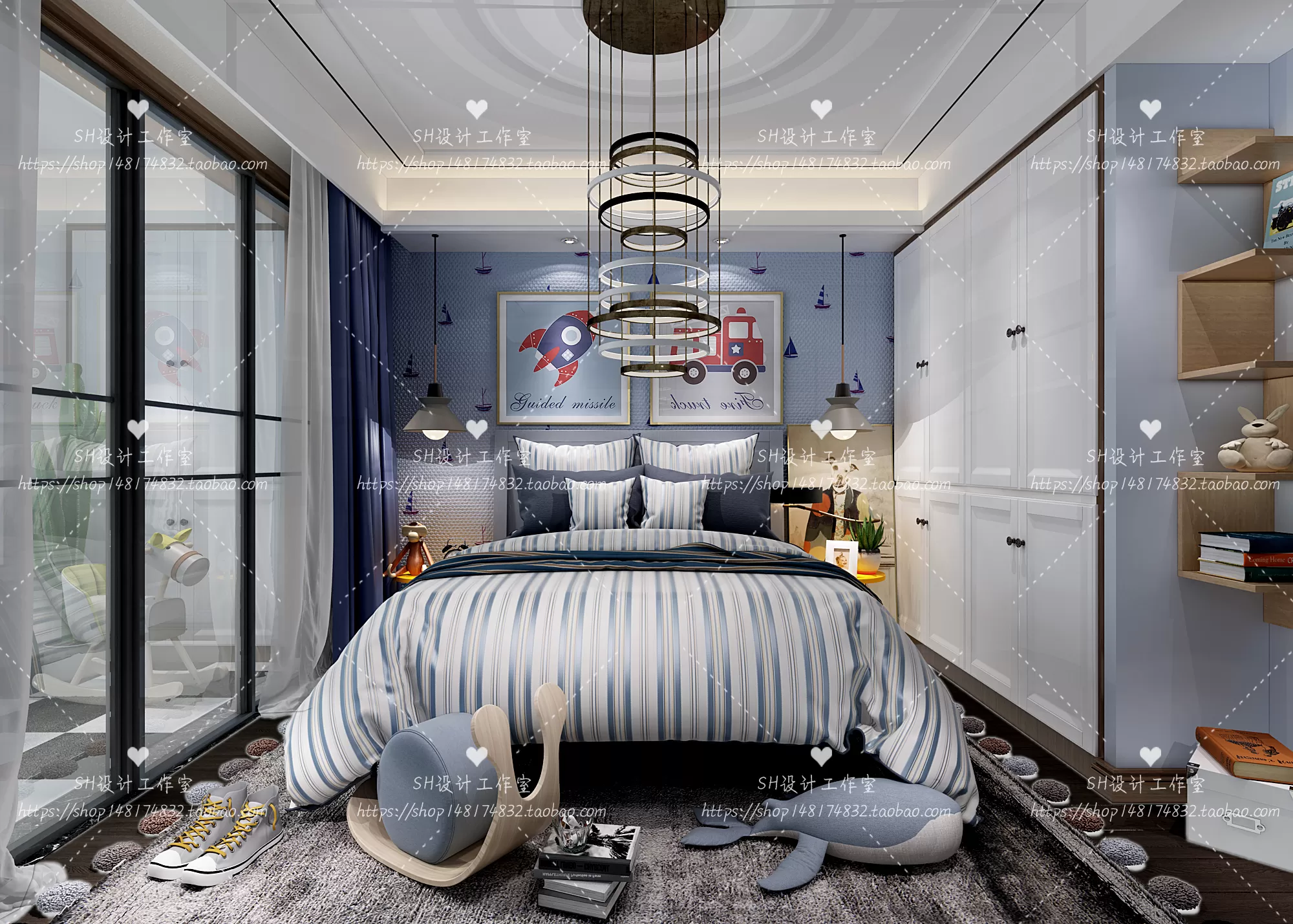 CHILDREN ROOM 3D SCENES – VRAY RENDER – 358