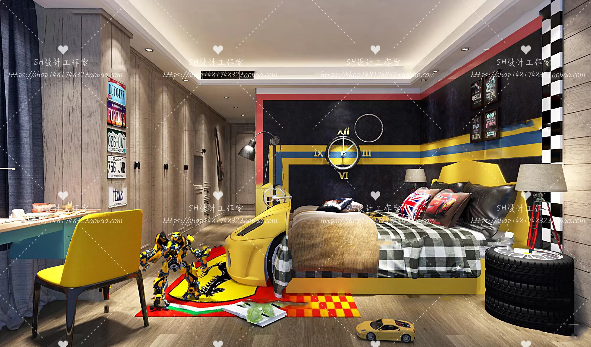 CHILDREN ROOM 3D SCENES – VRAY RENDER – 359