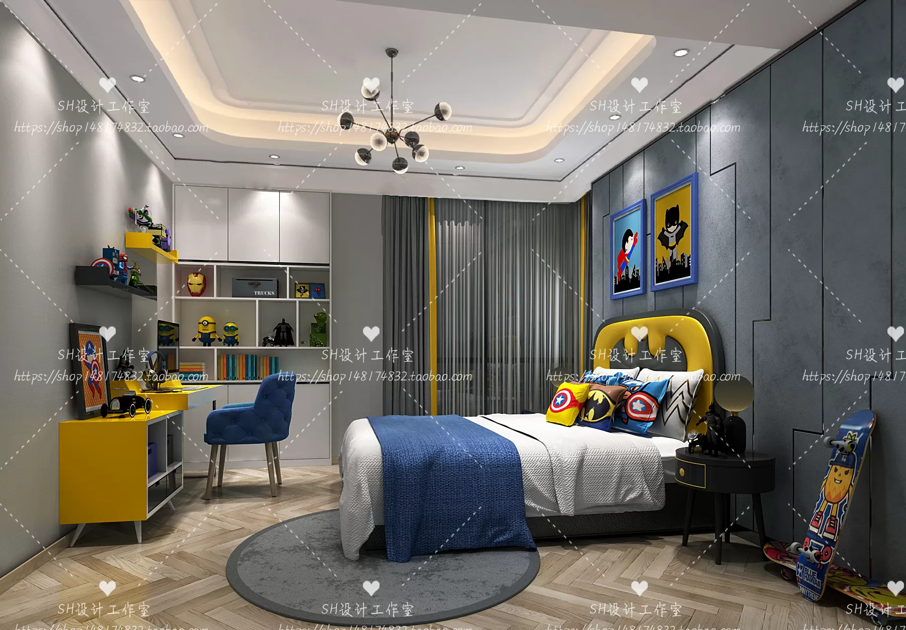 CHILDREN ROOM 3D SCENES – VRAY RENDER – 361