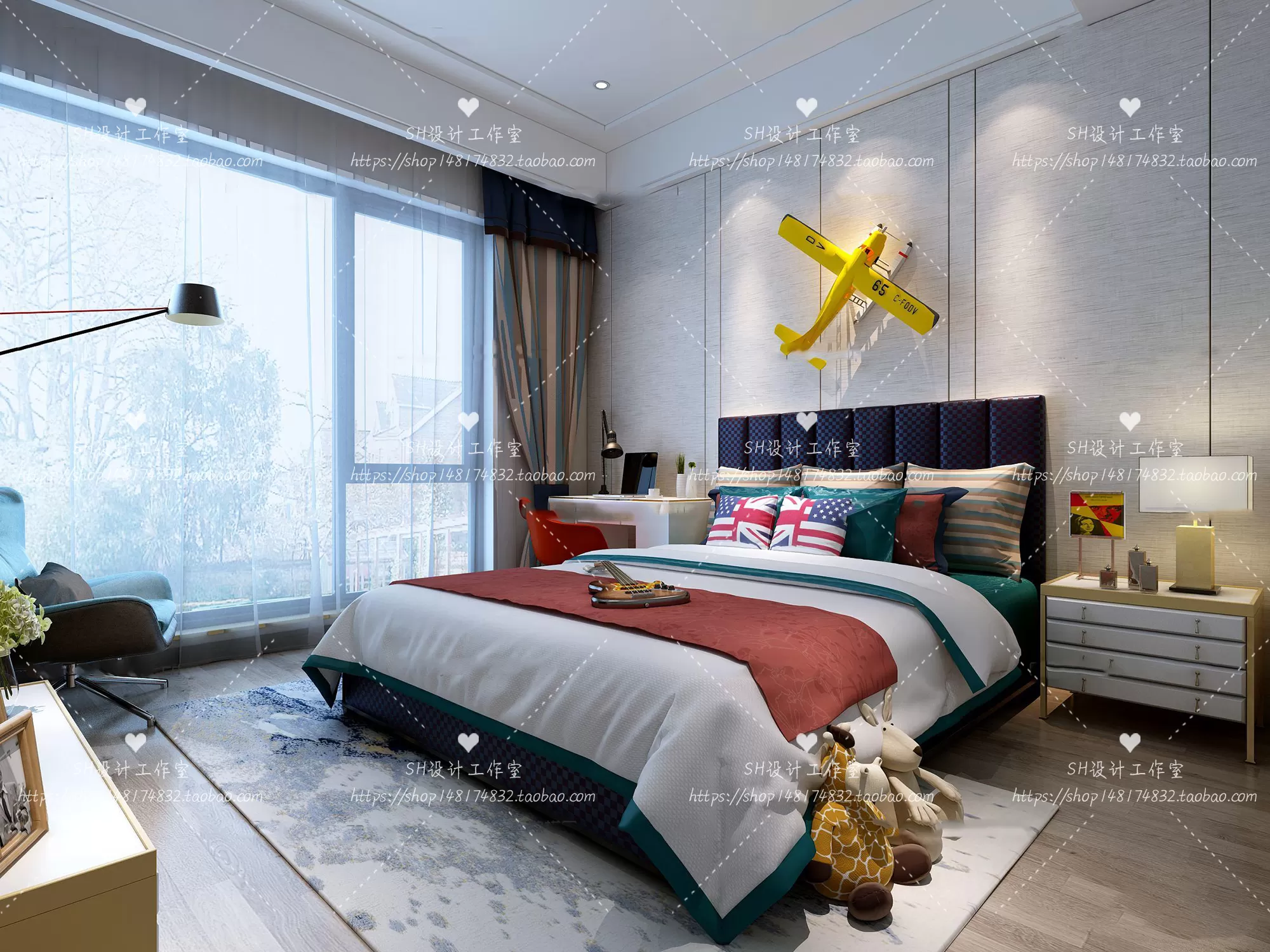 CHILDREN ROOM 3D SCENES – VRAY RENDER – 362