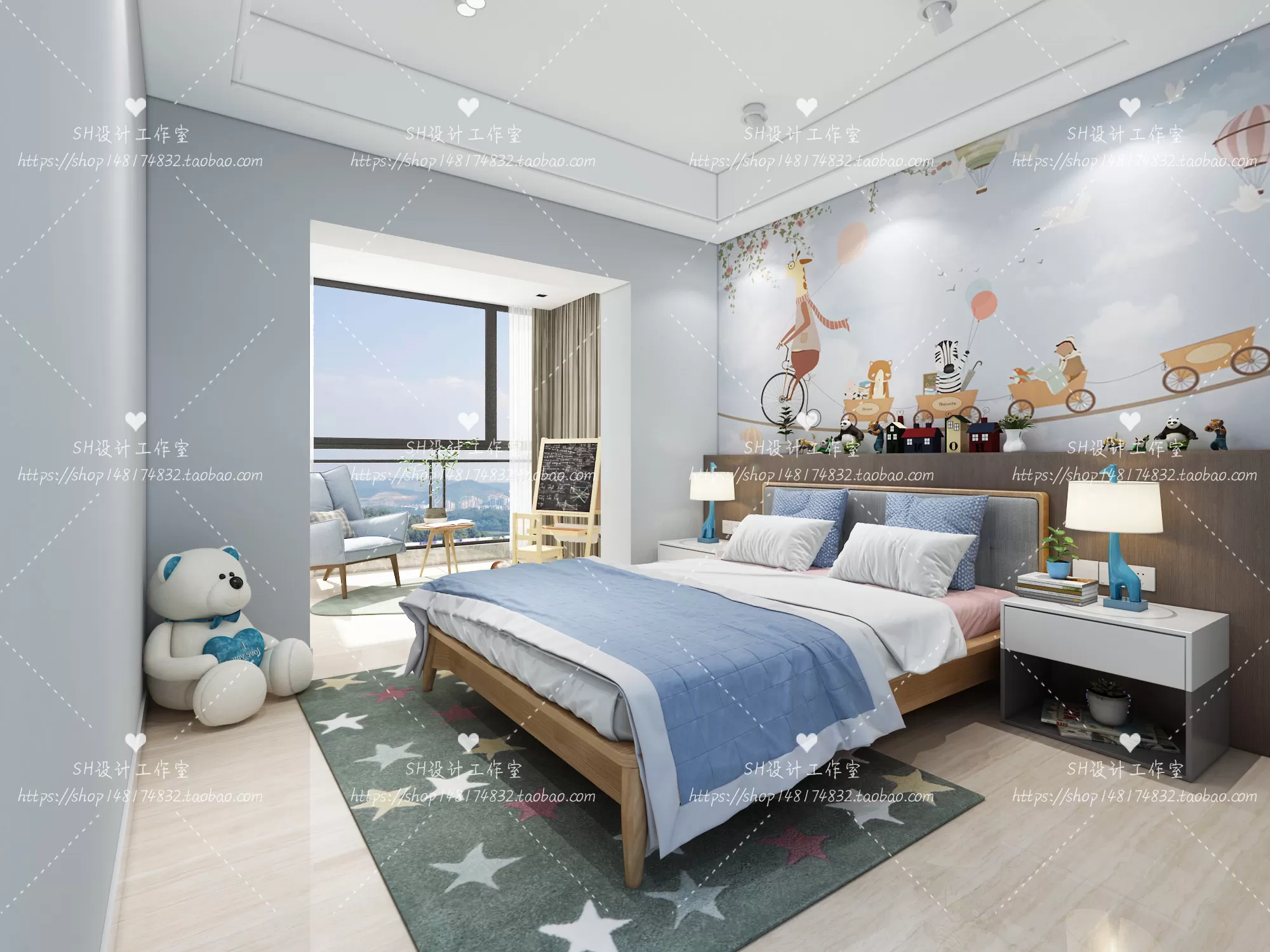 CHILDREN ROOM 3D SCENES – VRAY RENDER – 363