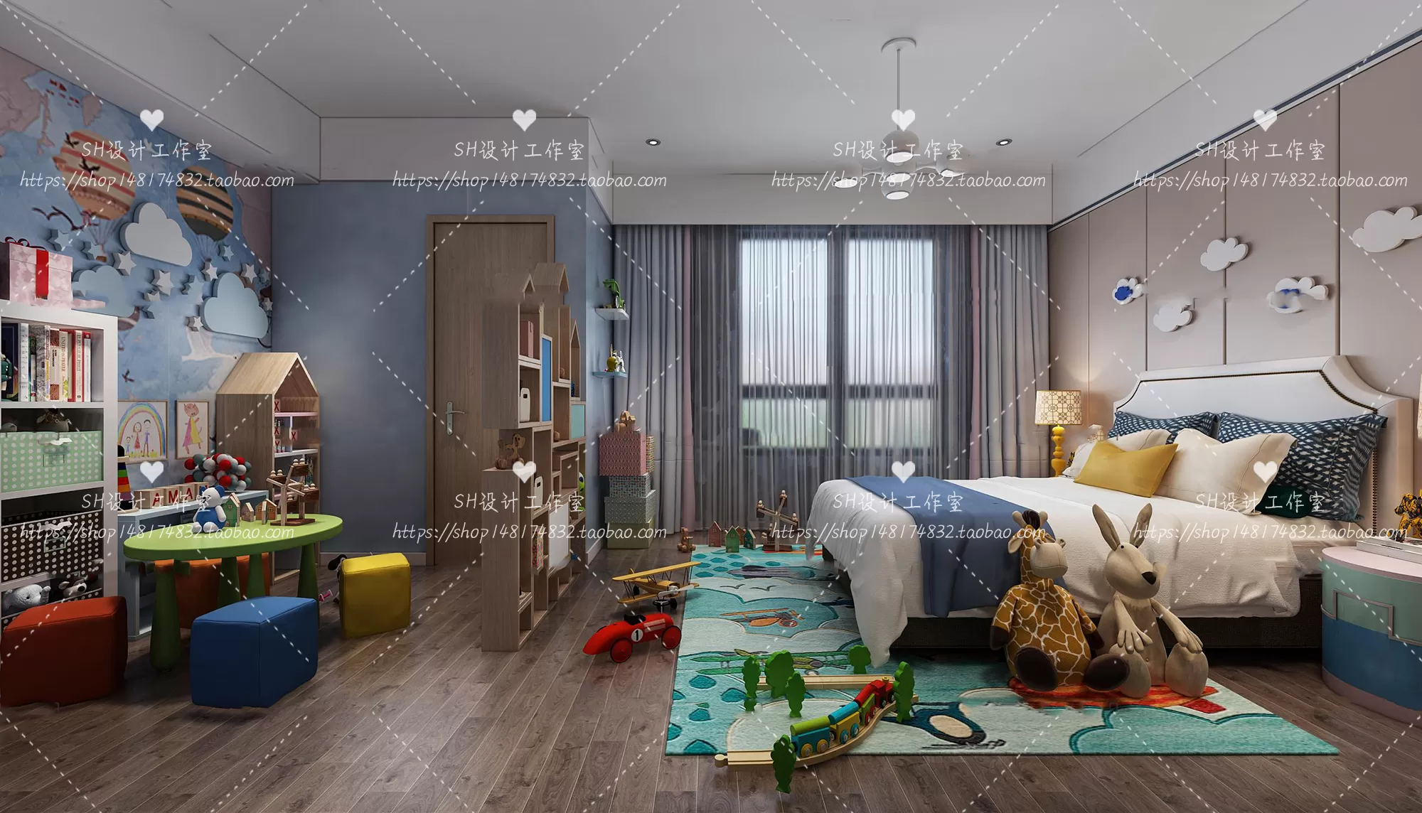 CHILDREN ROOM 3D SCENES – VRAY RENDER – 366
