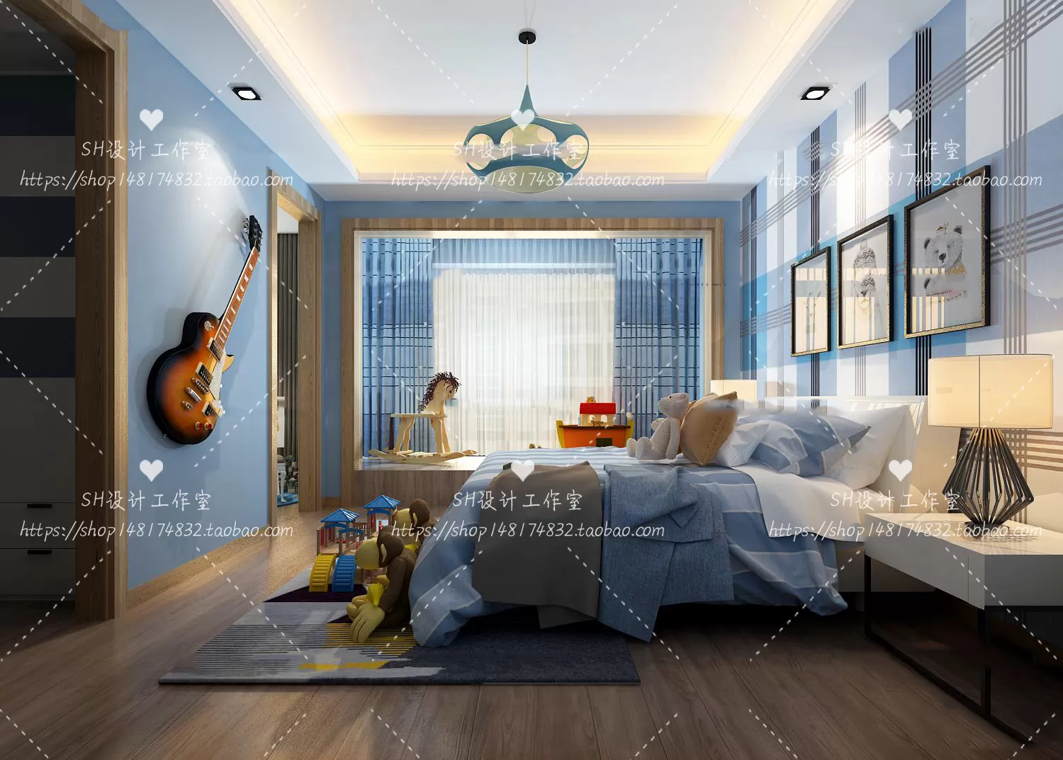 CHILDREN ROOM 3D SCENES – VRAY RENDER – 367