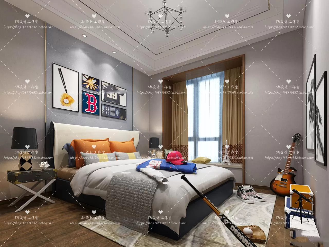 CHILDREN ROOM 3D SCENES – VRAY RENDER – 368