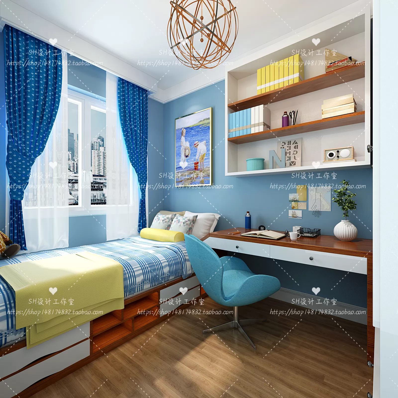 CHILDREN ROOM 3D SCENES – VRAY RENDER – 369