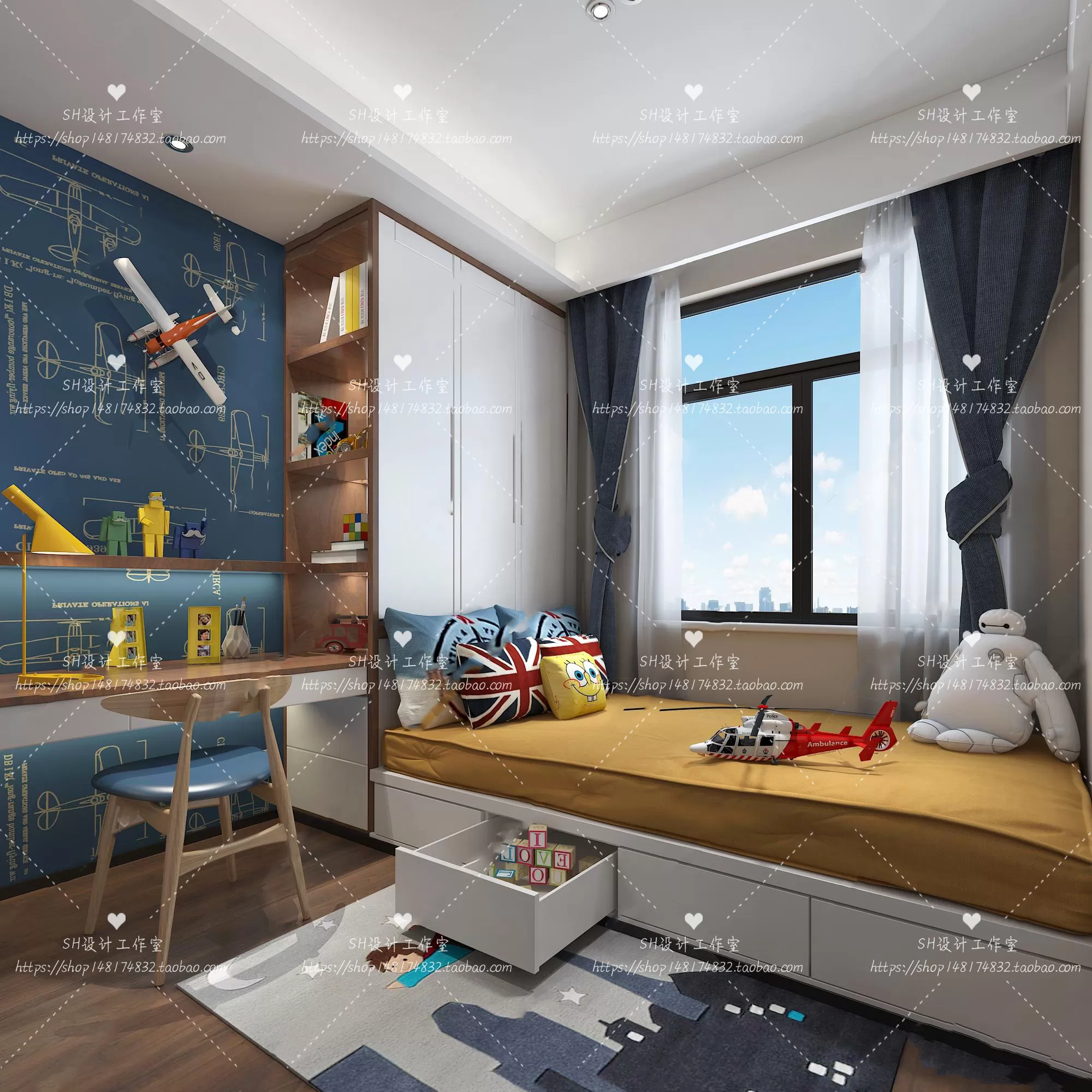 CHILDREN ROOM 3D SCENES – VRAY RENDER – 370