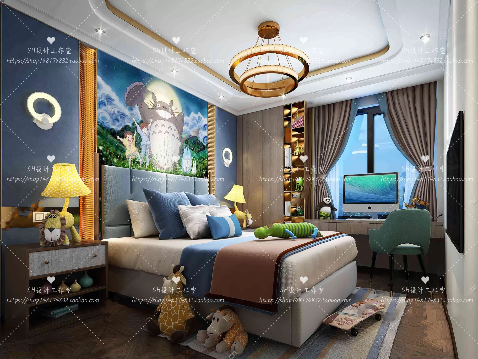 CHILDREN ROOM 3D SCENES – VRAY RENDER – 371