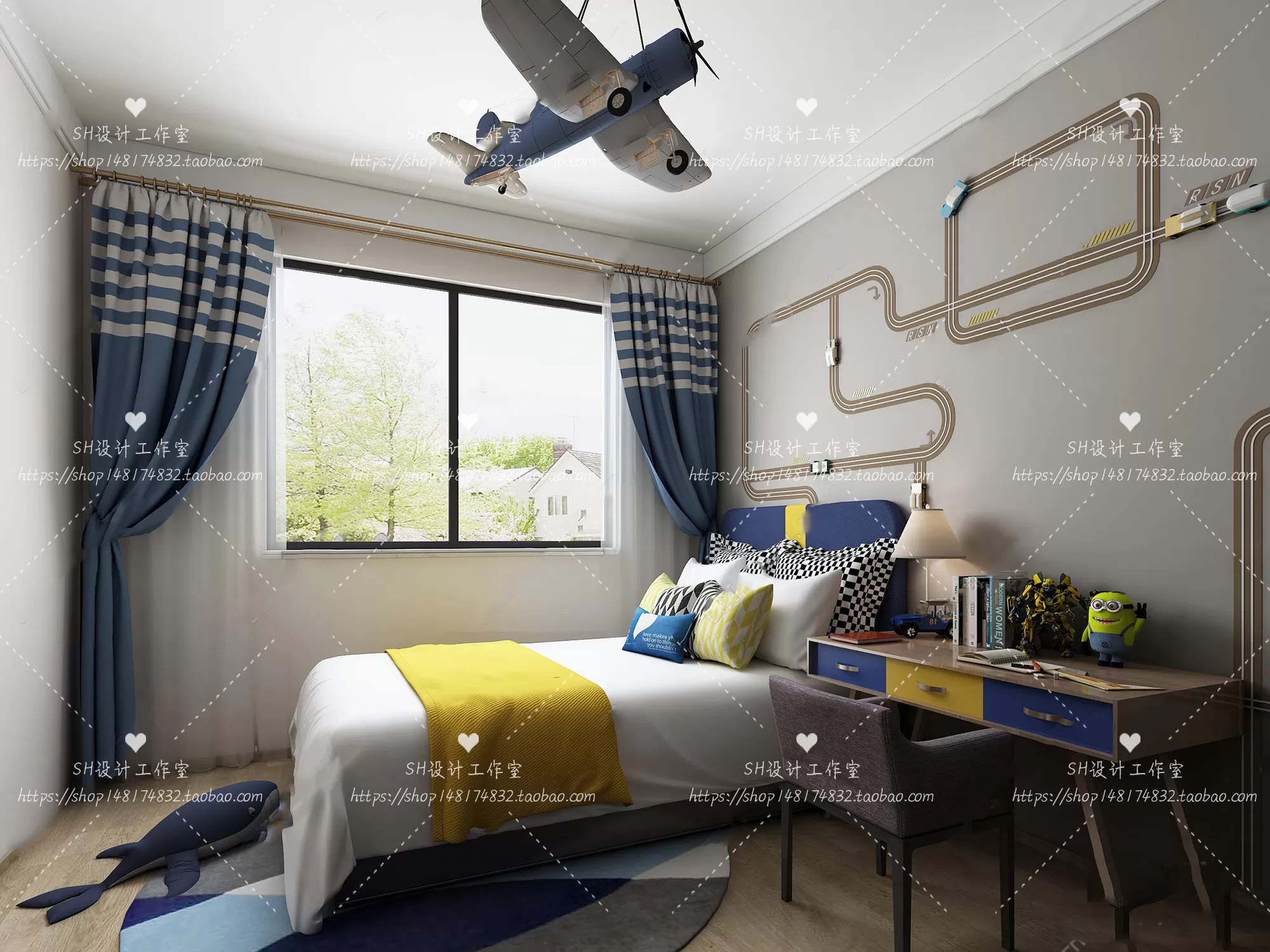CHILDREN ROOM 3D SCENES – VRAY RENDER – 373