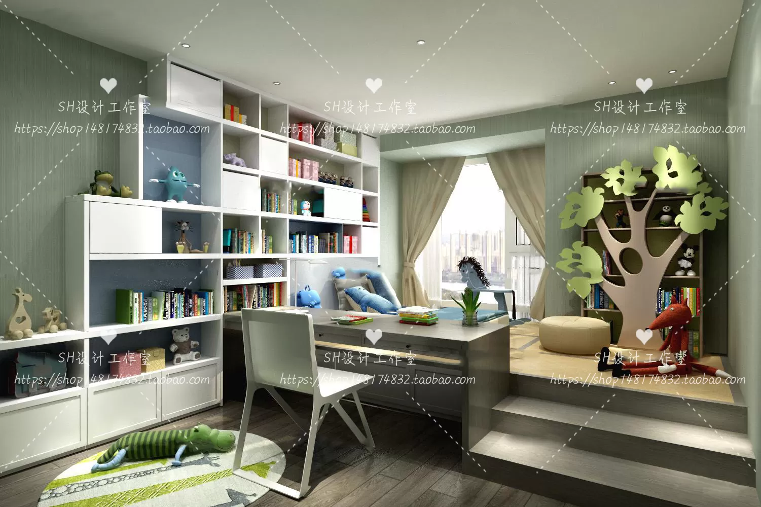 CHILDREN ROOM 3D SCENES – VRAY RENDER – 374