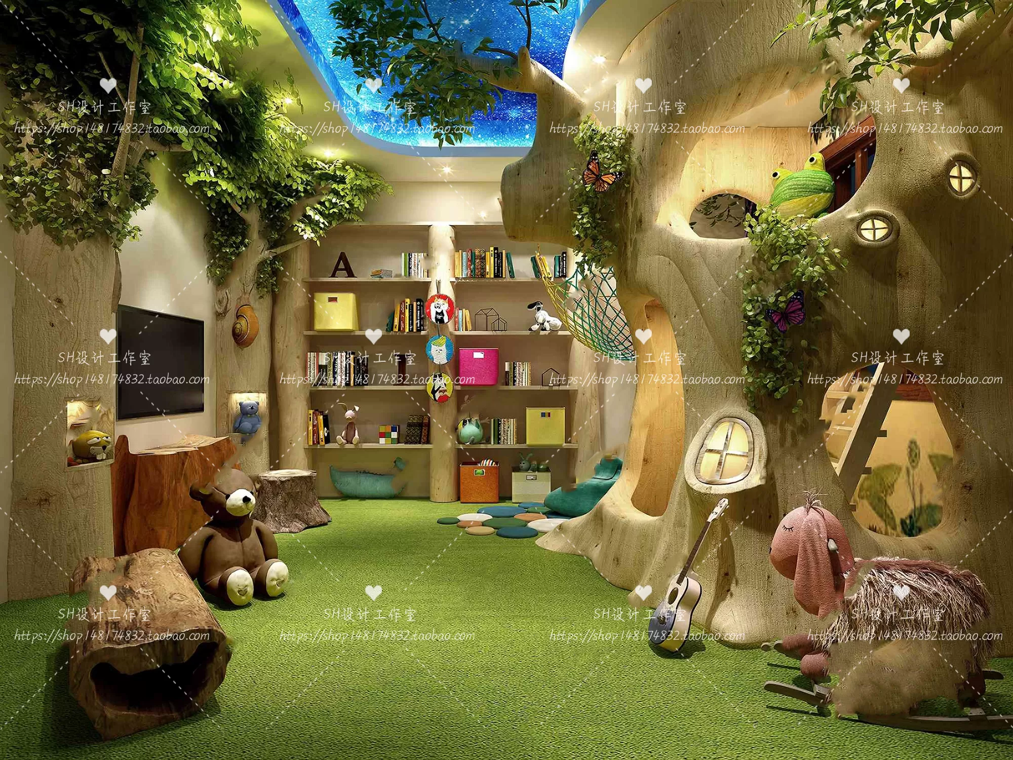 CHILDREN ROOM 3D SCENES – VRAY RENDER – 377