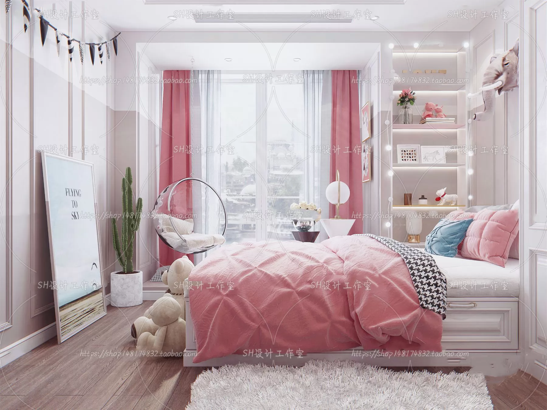 CHILDREN ROOM 3D SCENES – VRAY RENDER – 379