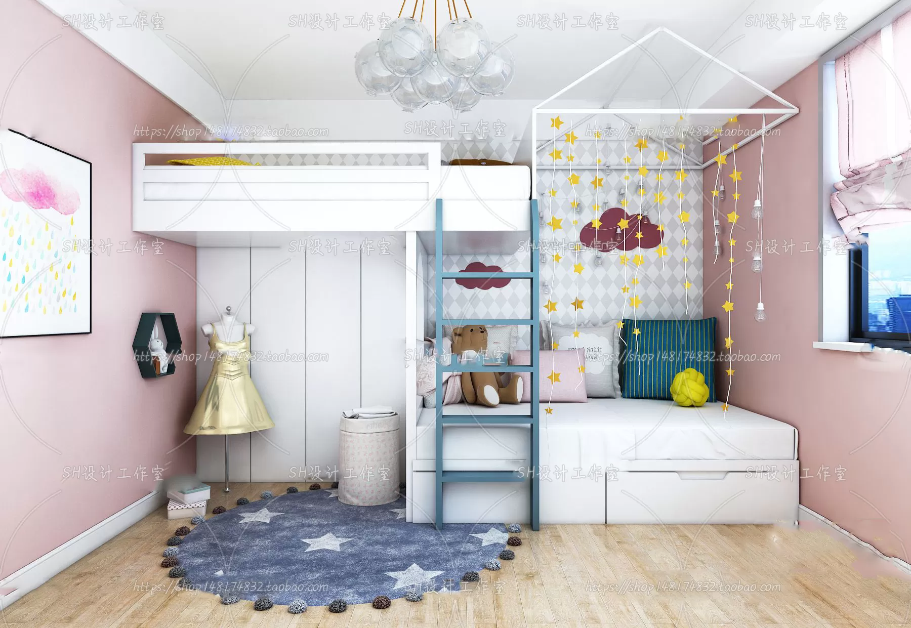 CHILDREN ROOM 3D SCENES – VRAY RENDER – 382