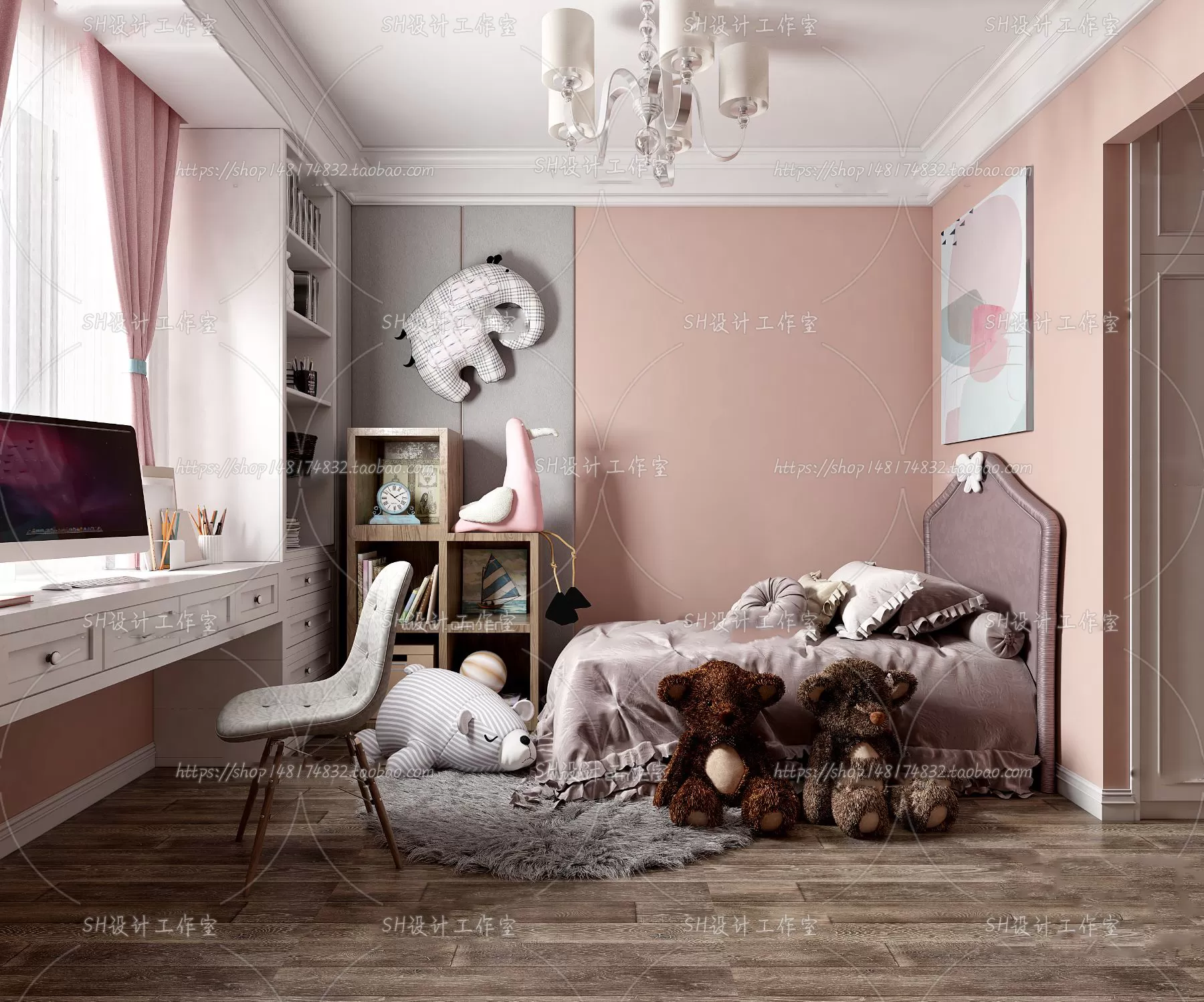 CHILDREN ROOM 3D SCENES – VRAY RENDER – 390 CHILDREN ROOM 3D SCENES – VRAY RENDER – 390