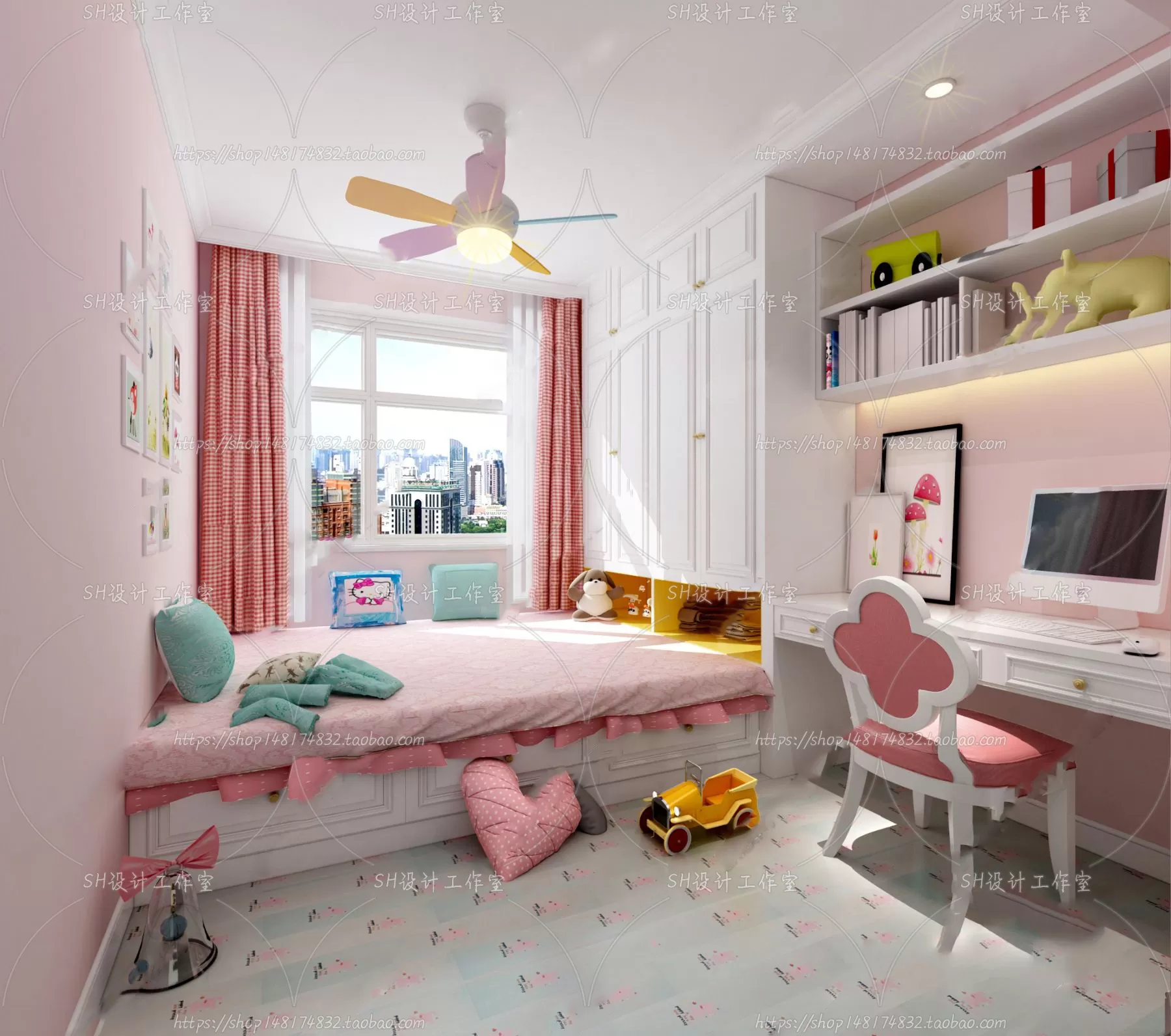 CHILDREN ROOM 3D SCENES – VRAY RENDER – 395 CHILDREN ROOM 3D SCENES – VRAY RENDER – 395