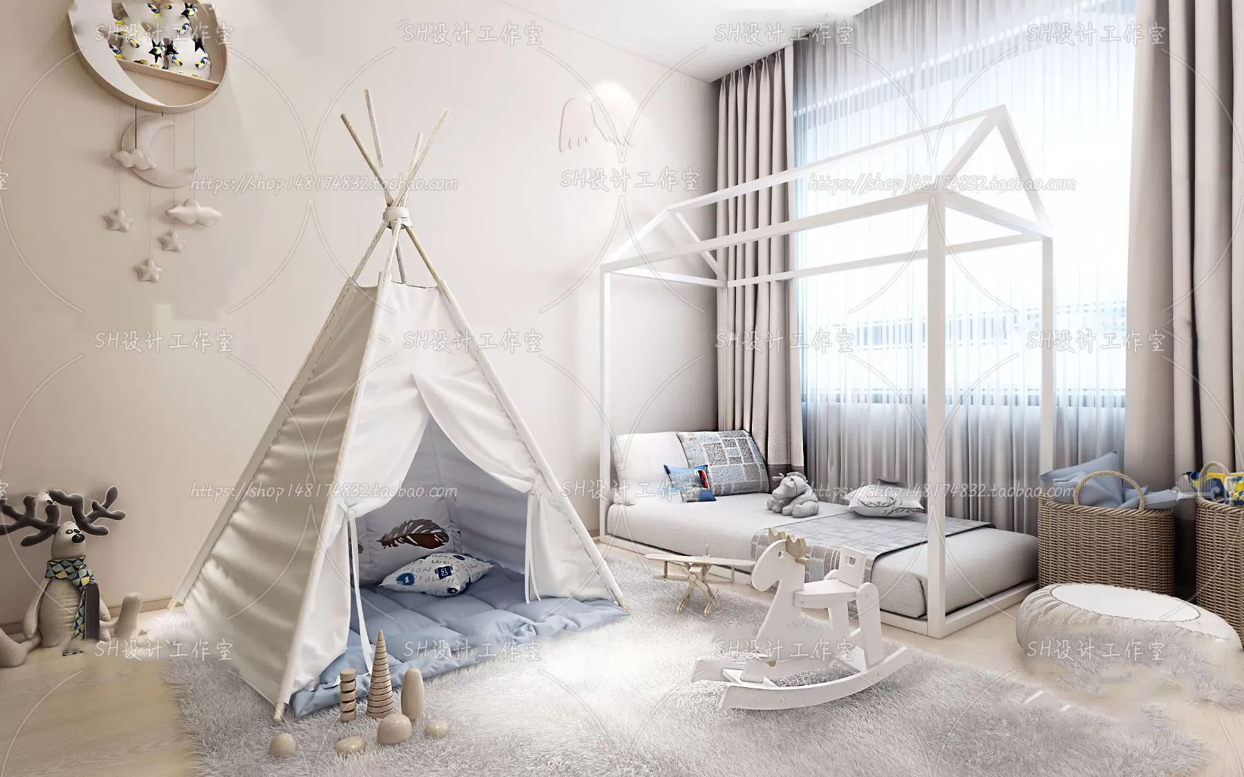 CHILDREN ROOM 3D SCENES – VRAY RENDER – 416 CHILDREN ROOM 3D SCENES – VRAY RENDER – 416