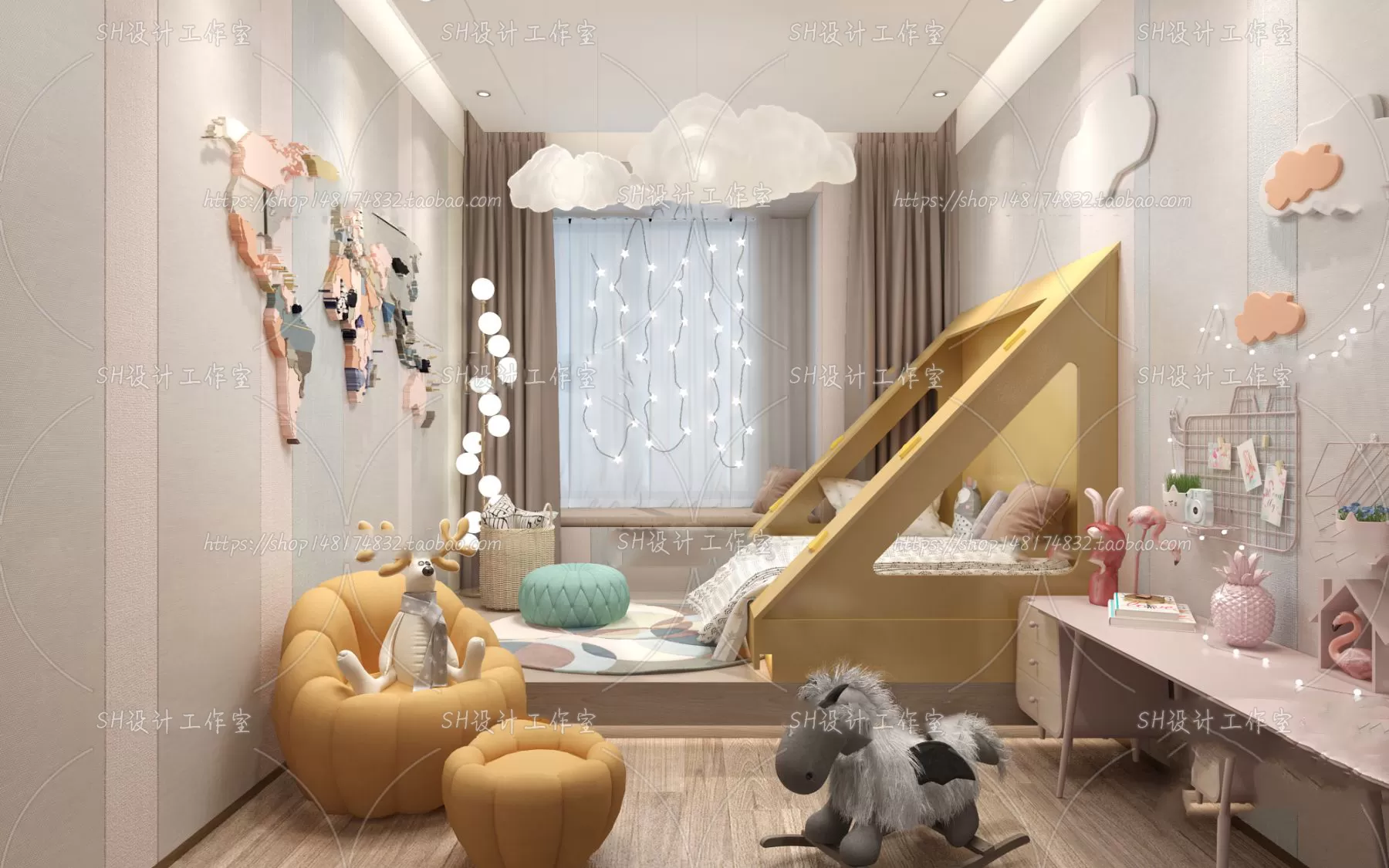 CHILDREN ROOM 3D SCENES – VRAY RENDER – 424 CHILDREN ROOM 3D SCENES – VRAY RENDER – 424