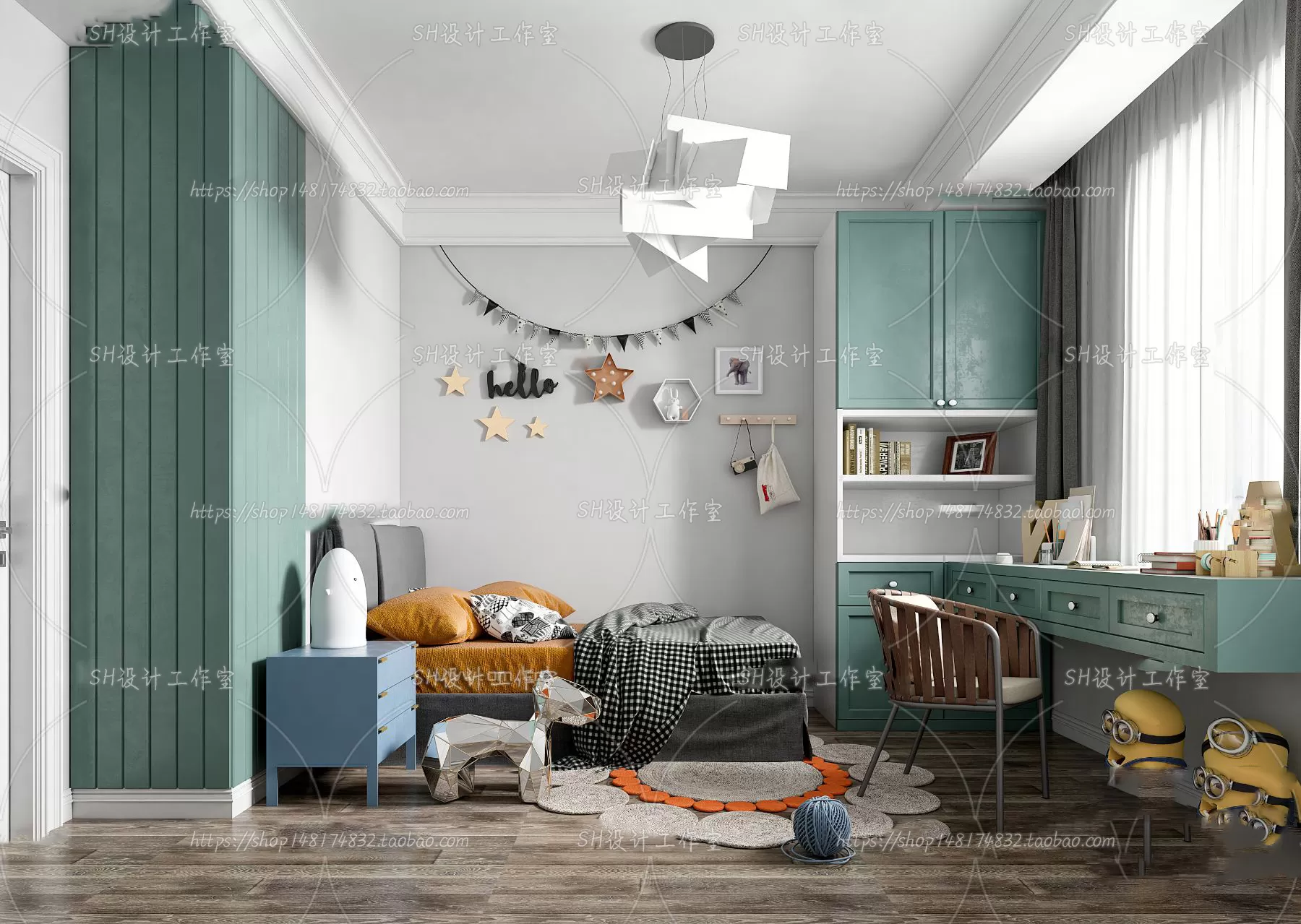 CHILDREN ROOM 3D SCENES – VRAY RENDER – 425 CHILDREN ROOM 3D SCENES – VRAY RENDER – 425