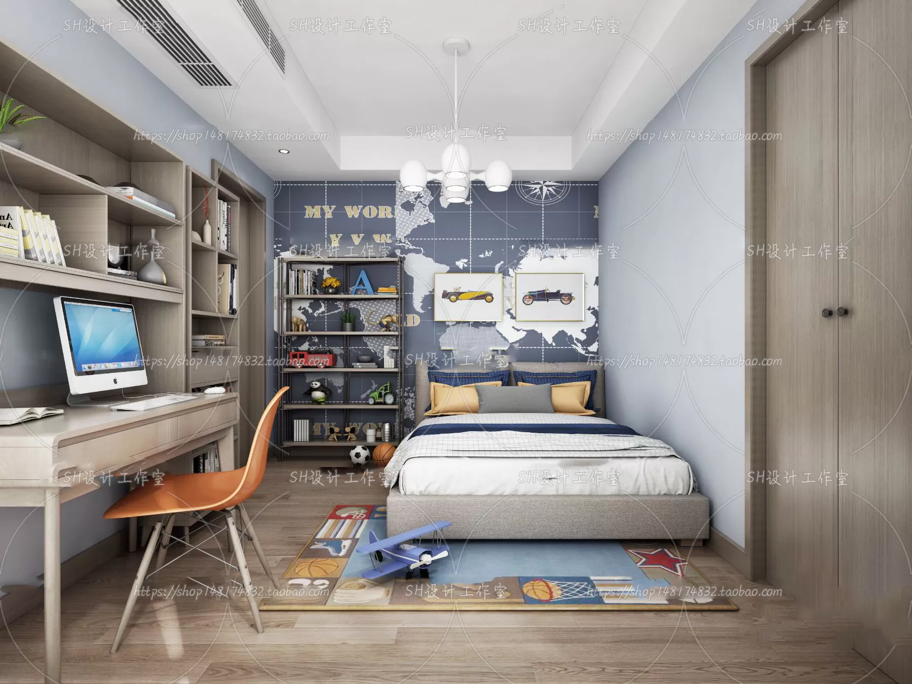 CHILDREN ROOM 3D SCENES – VRAY RENDER – 430 CHILDREN ROOM 3D SCENES – VRAY RENDER – 430