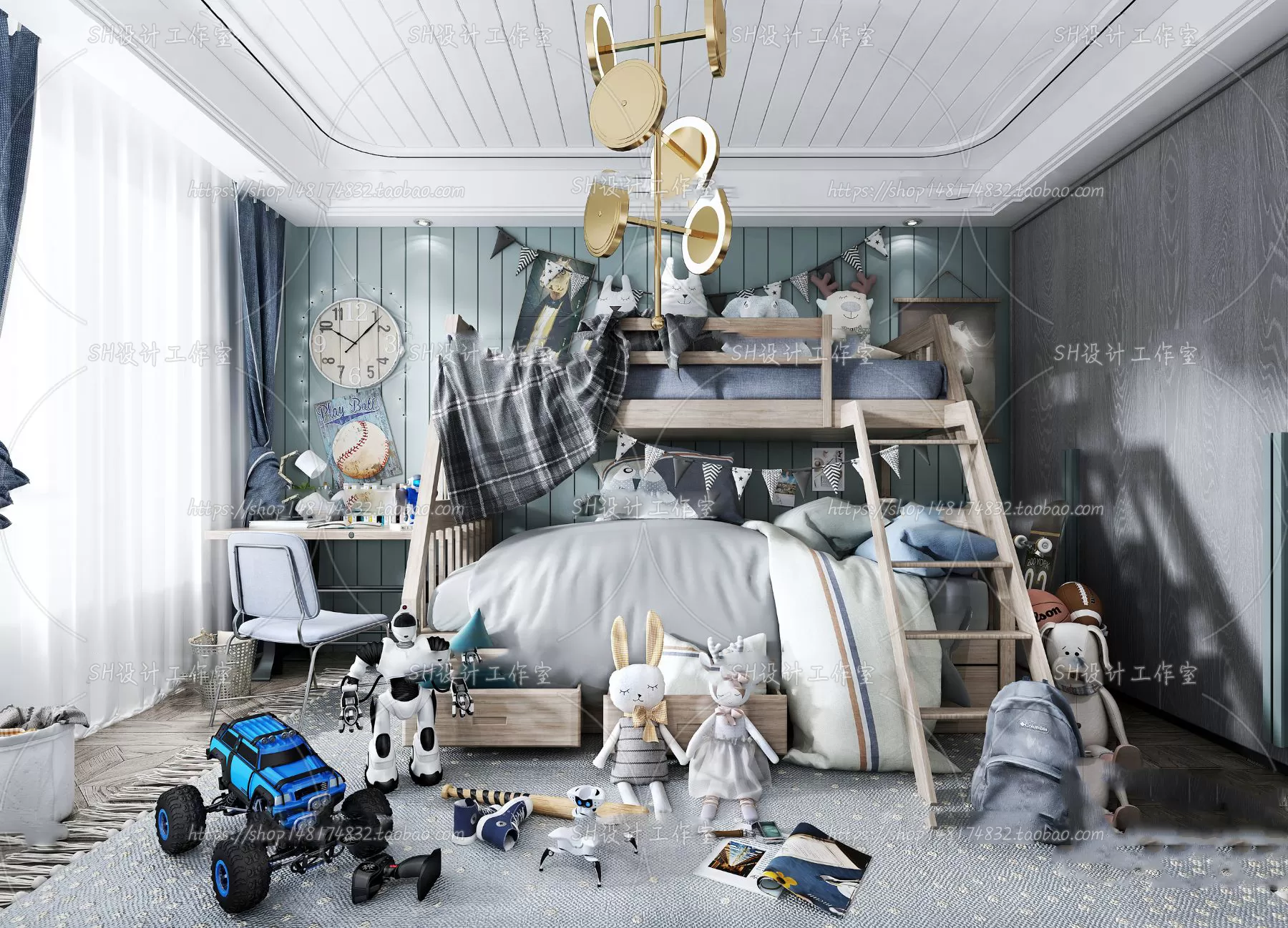 CHILDREN ROOM 3D SCENES – VRAY RENDER – 437 CHILDREN ROOM 3D SCENES – VRAY RENDER – 437