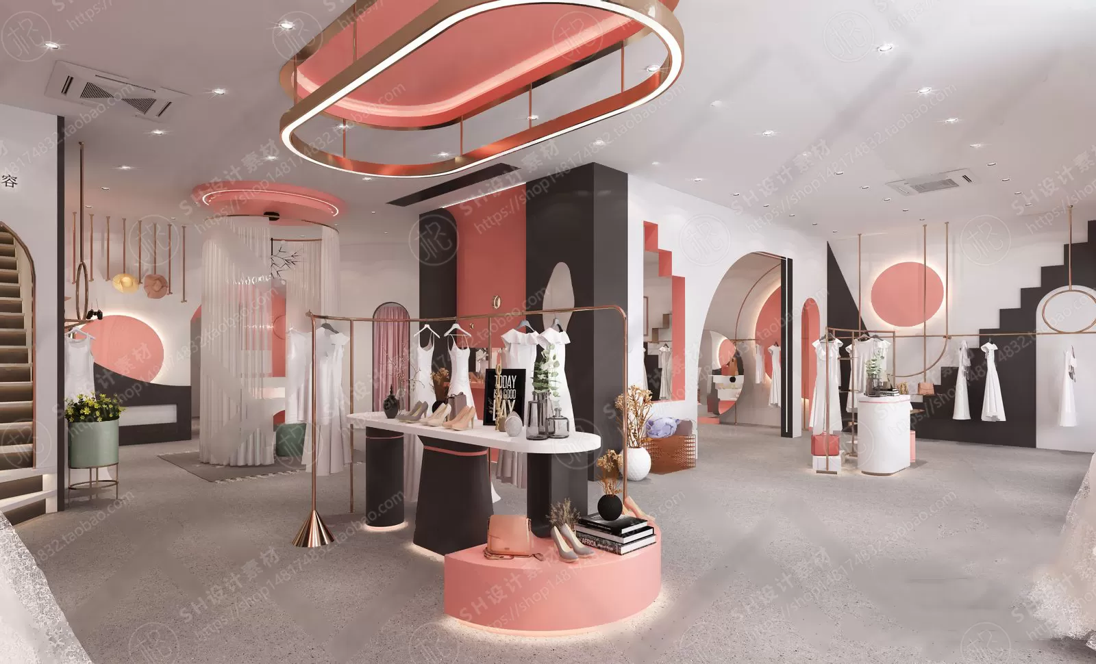 CLOTHING STORE 3D SCENES – VRAY RENDER – 03