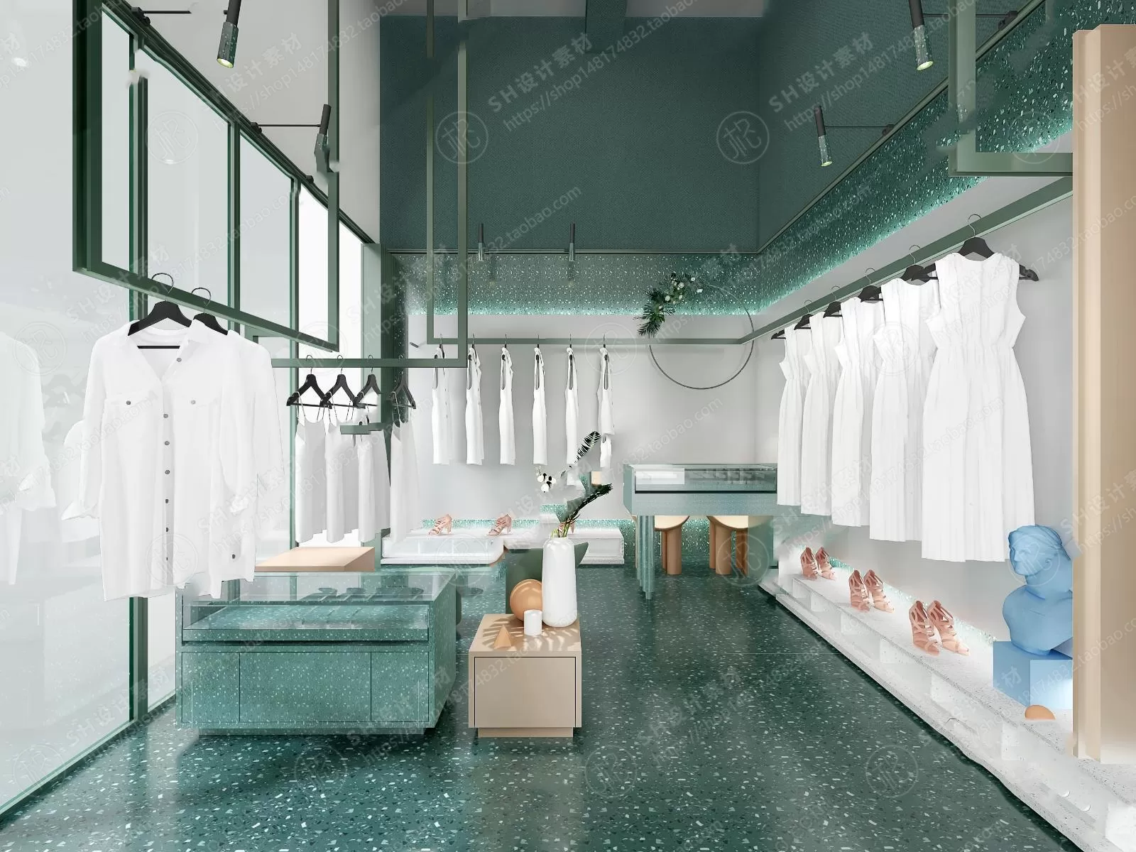 CLOTHING STORE 3D SCENES – VRAY RENDER – 19