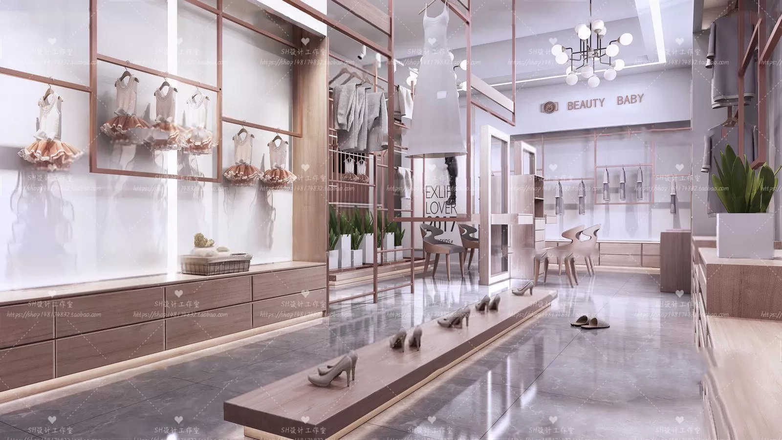 CLOTHING STORE 3D SCENES – VRAY RENDER – 26