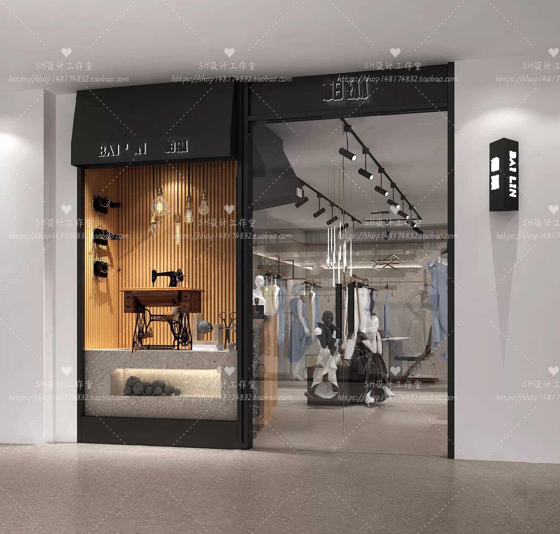 CLOTHING STORE 3D SCENES – VRAY RENDER – 28