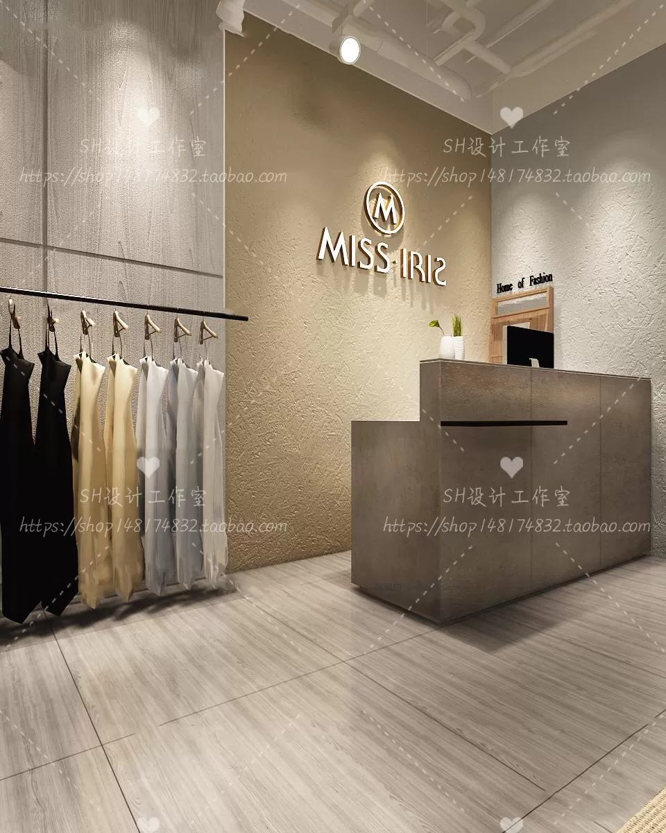 CLOTHING STORE 3D SCENES – VRAY RENDER – 45