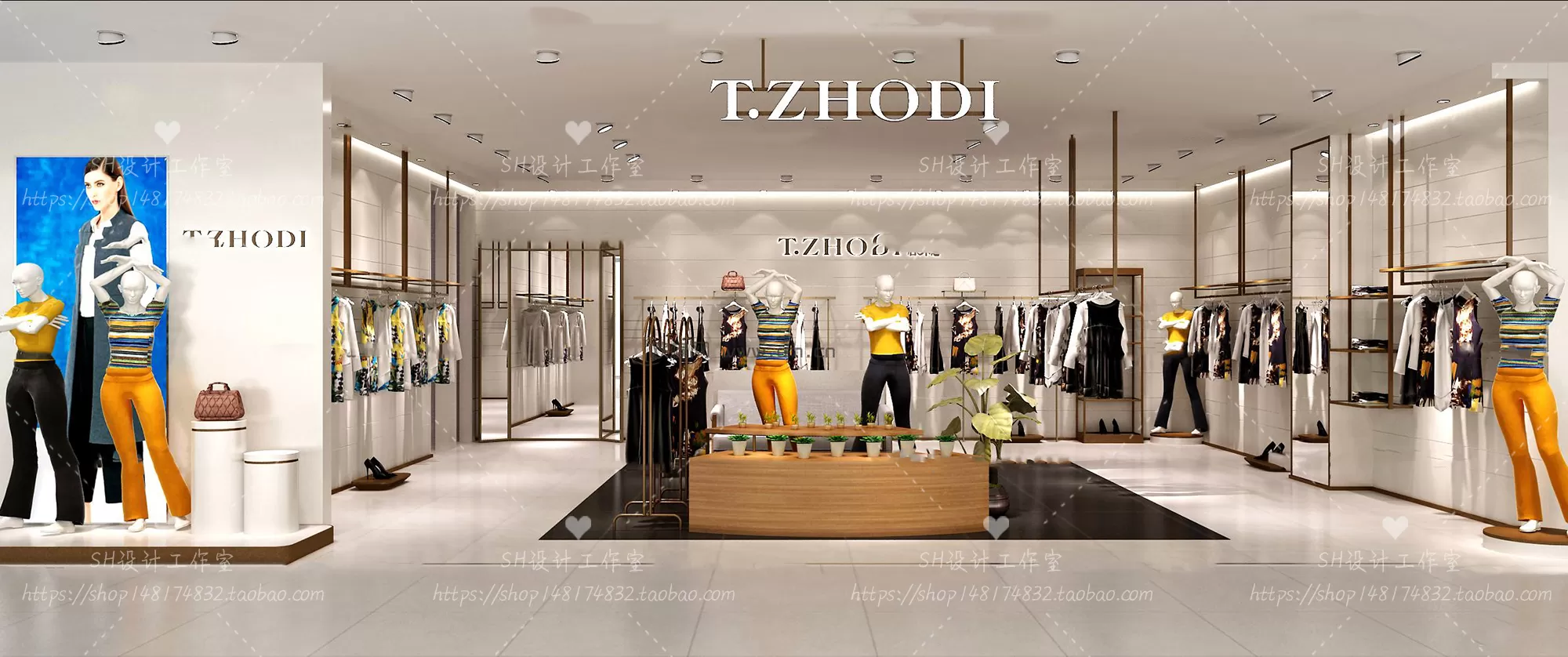 CLOTHING STORE 3D SCENES – VRAY RENDER – 51