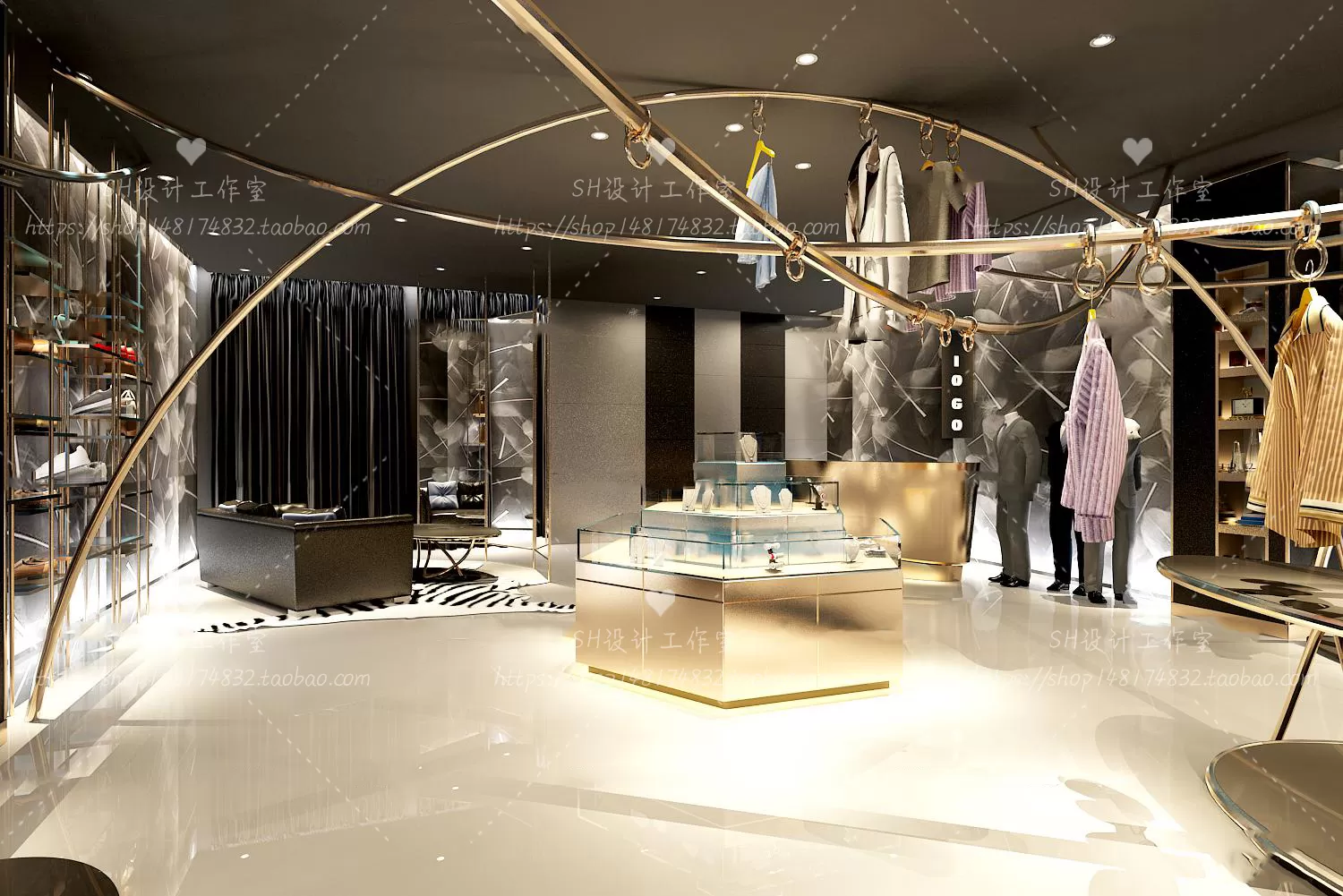 CLOTHING STORE 3D SCENES – VRAY RENDER – 52