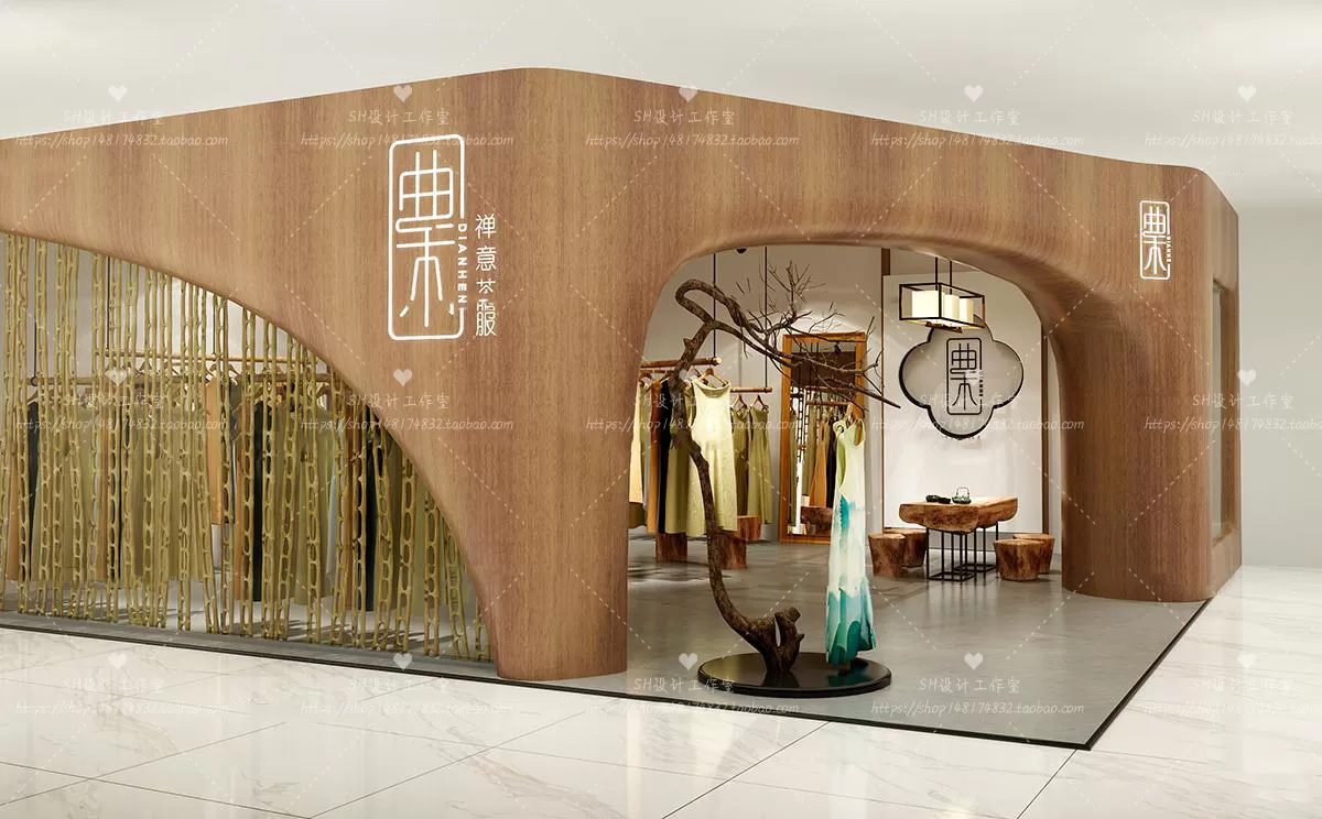 CLOTHING STORE 3D SCENES – VRAY RENDER – 58