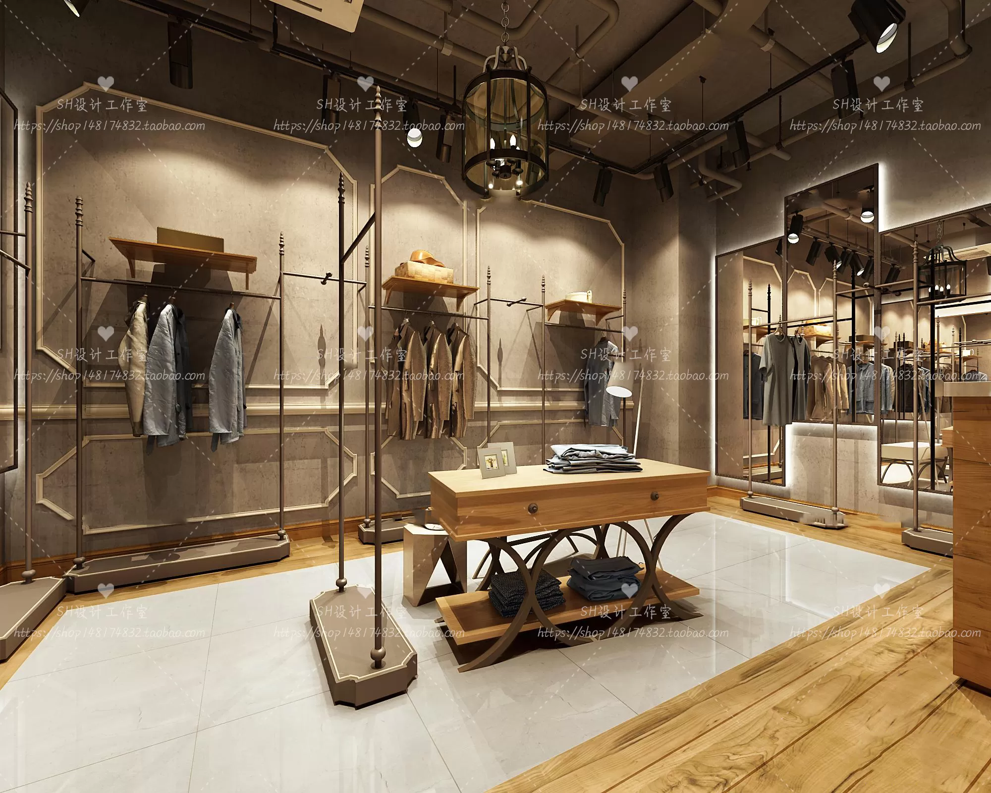 CLOTHING STORE 3D SCENES – VRAY RENDER – 66